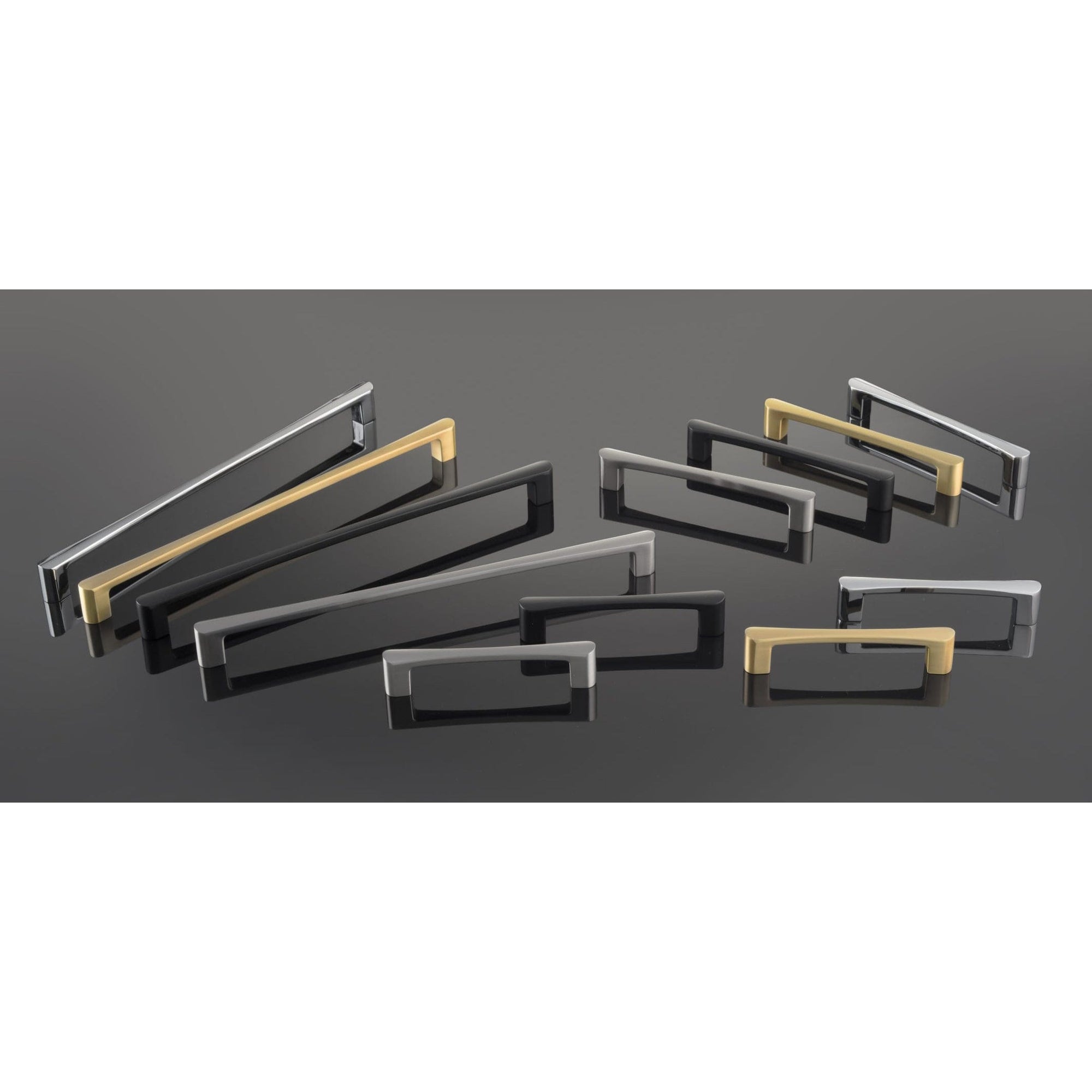 Contemporary Pull, 12-5/8" Center-to-Center, Matte Black alt 0