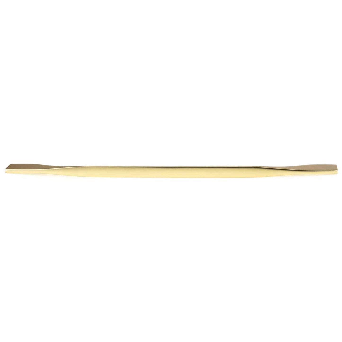 Contemporary Pull, 11-3/8" to 12-5/8" Center-to-Center, Brushed Gold alt 0