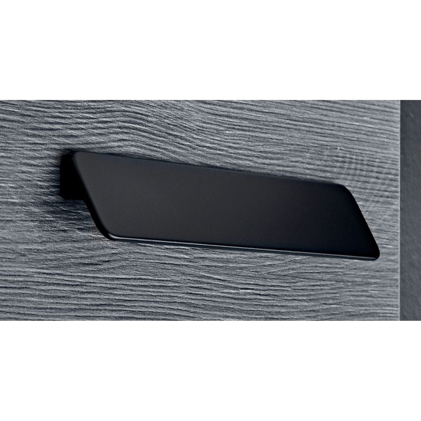 Contemporary Pull, 10-1/8" Center-to-Center, Matte Black alt 0