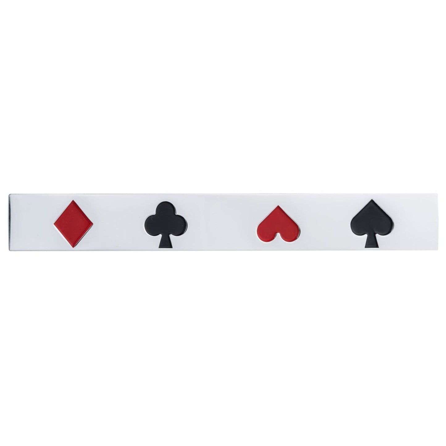 Eclectic Pull, 3-3/4" Center-to-Center, Chrome, Card Game alt 0