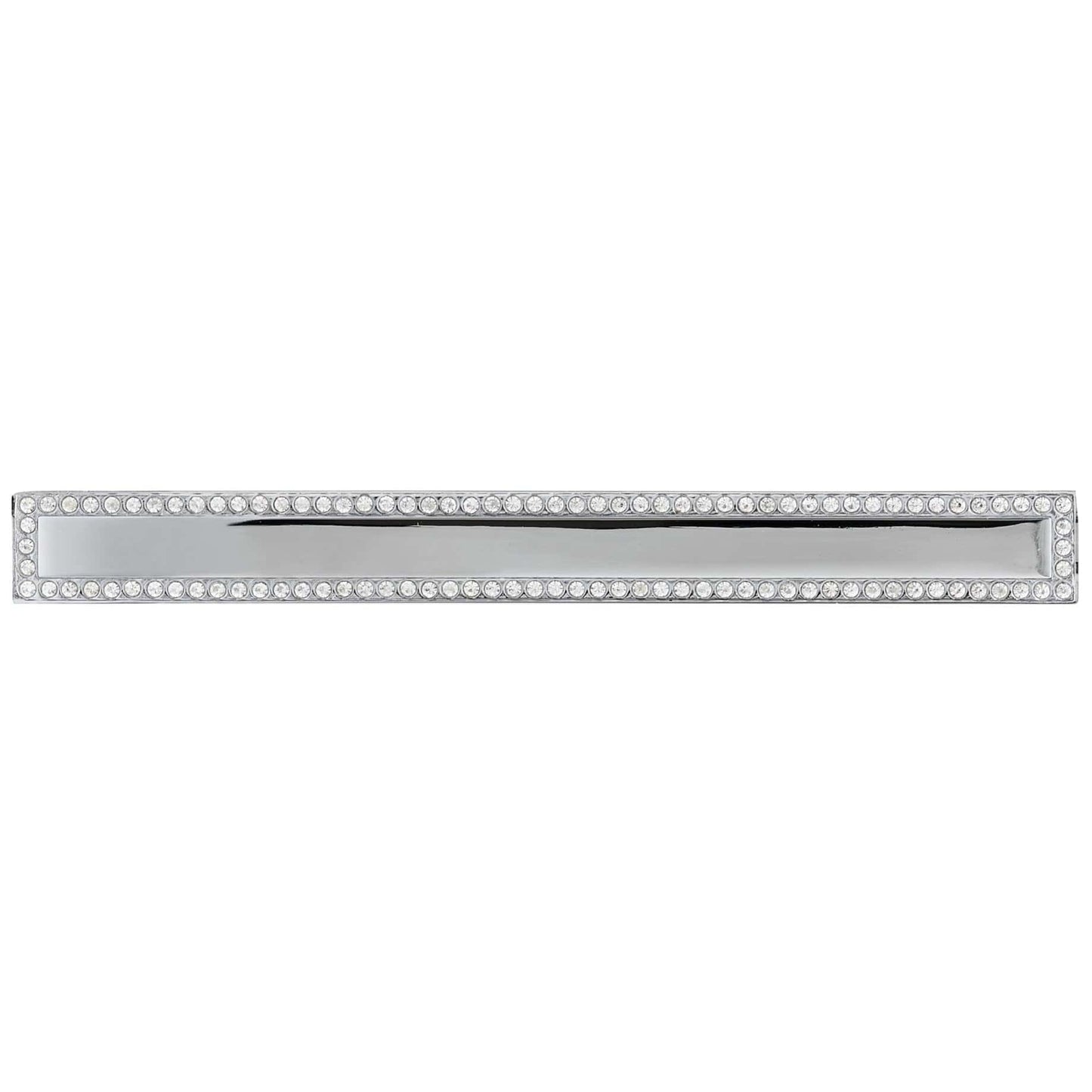 Contemporary Pull, 5-1/16" Center-to-Center, Chrome, Crystal alt 0