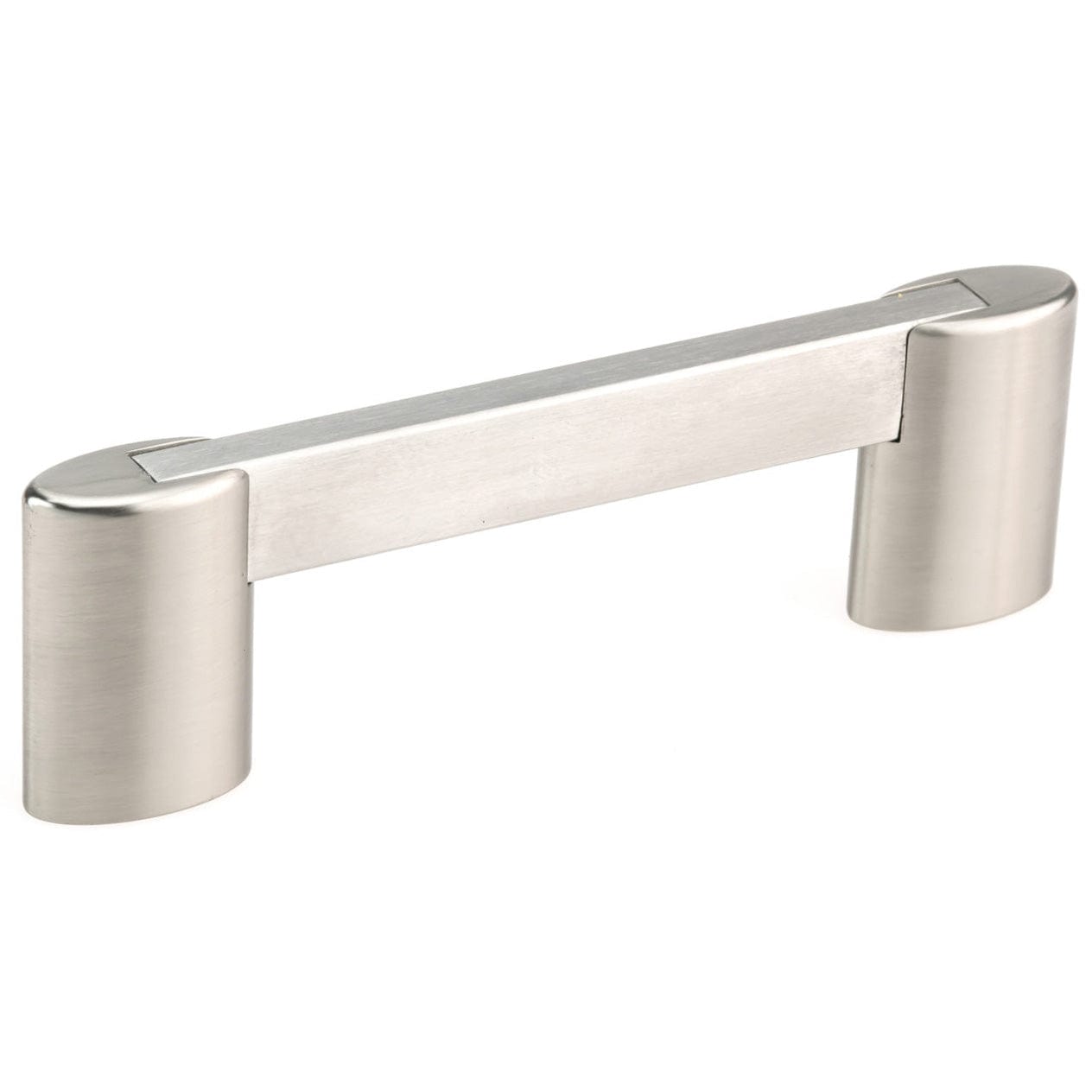 Contemporary Pull, 3-3/4" Center-to-Center, Brushed Nickel alt 0