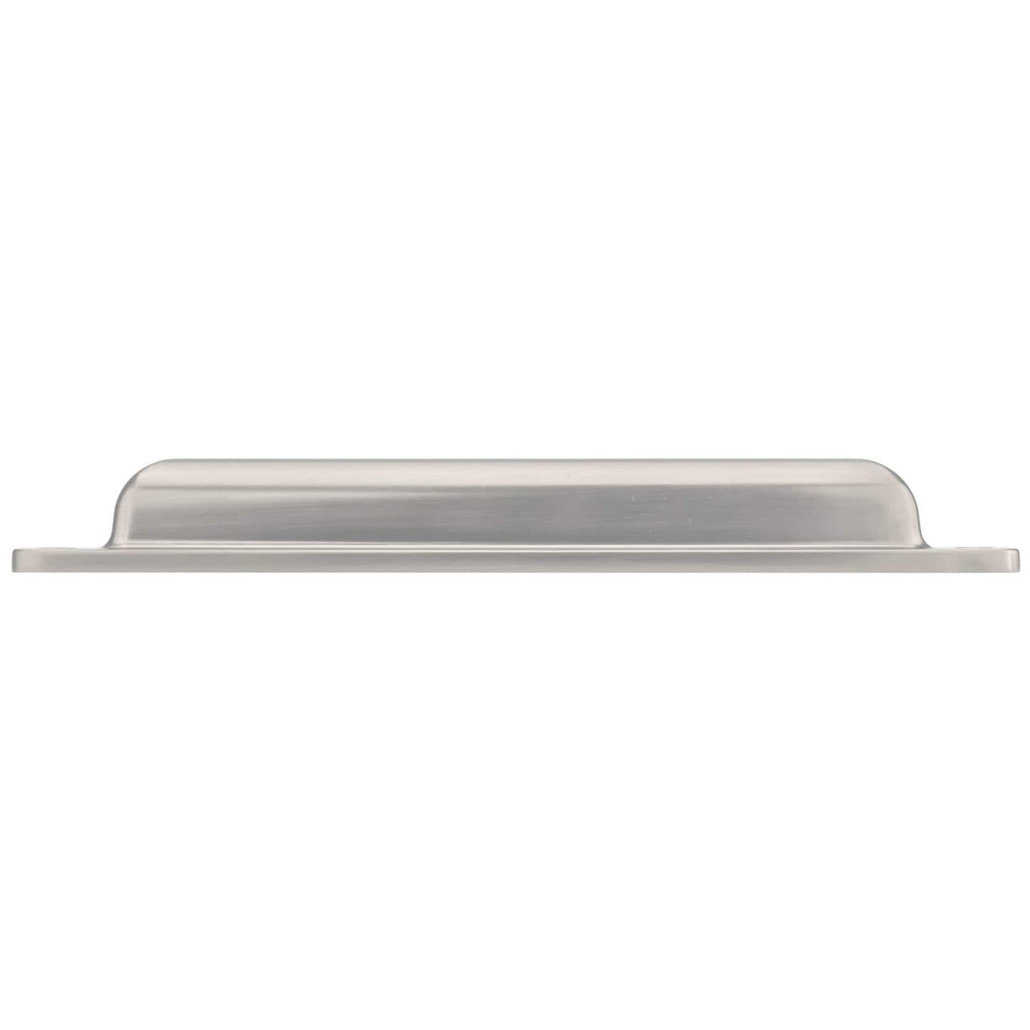 Transitional Cup Pull, 7-9/16" Center-to-Center, Brushed Nickel alt 0