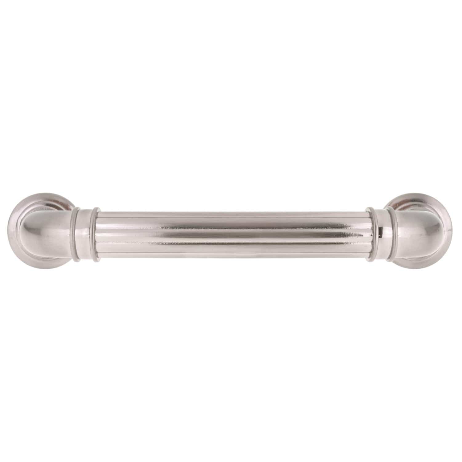 Traditional Pull, 3-3/4" Center-to-Center, Brushed Nickel alt 0