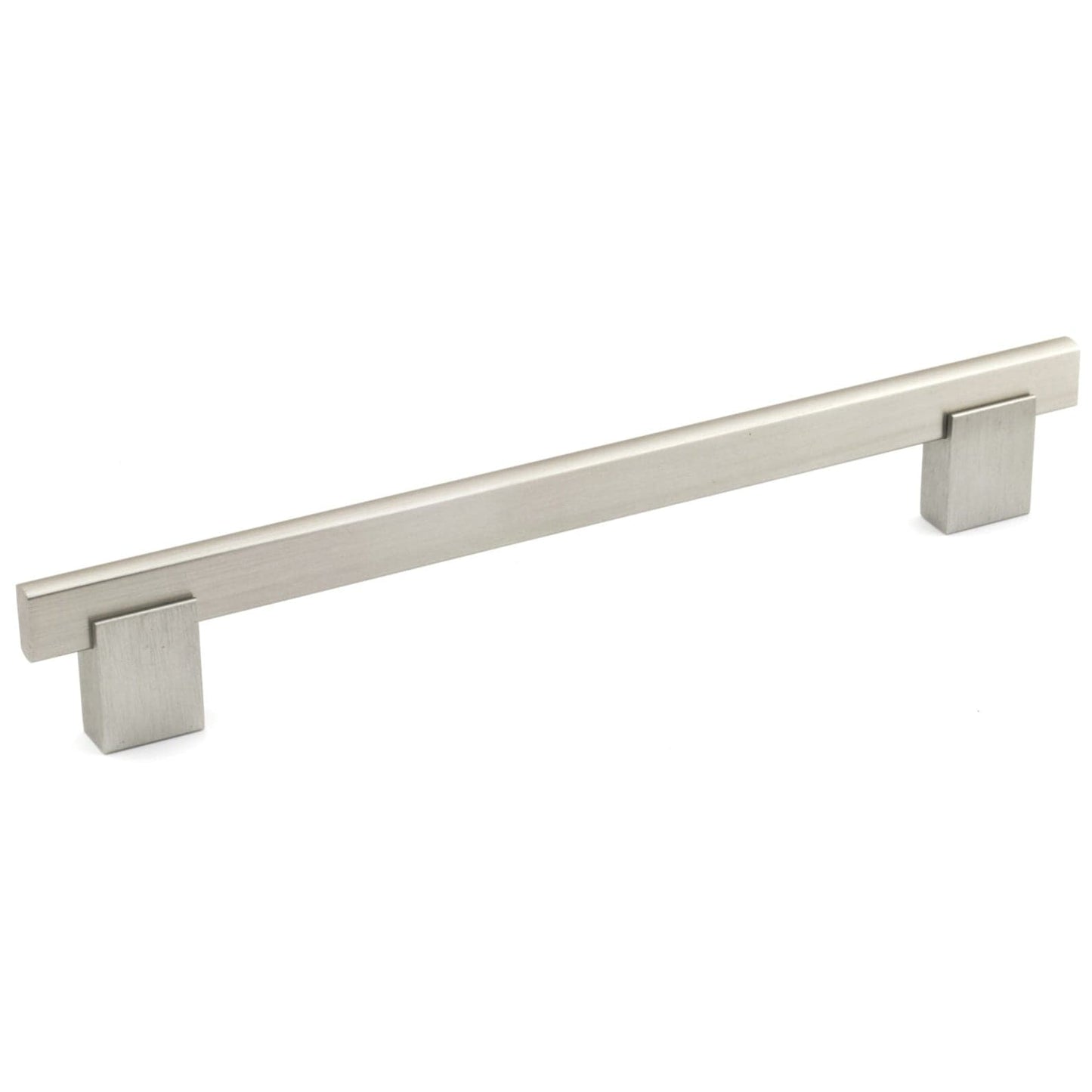 Contemporary Pull, 7-9/16" Center-to-Center, Brushed Nickel alt 0