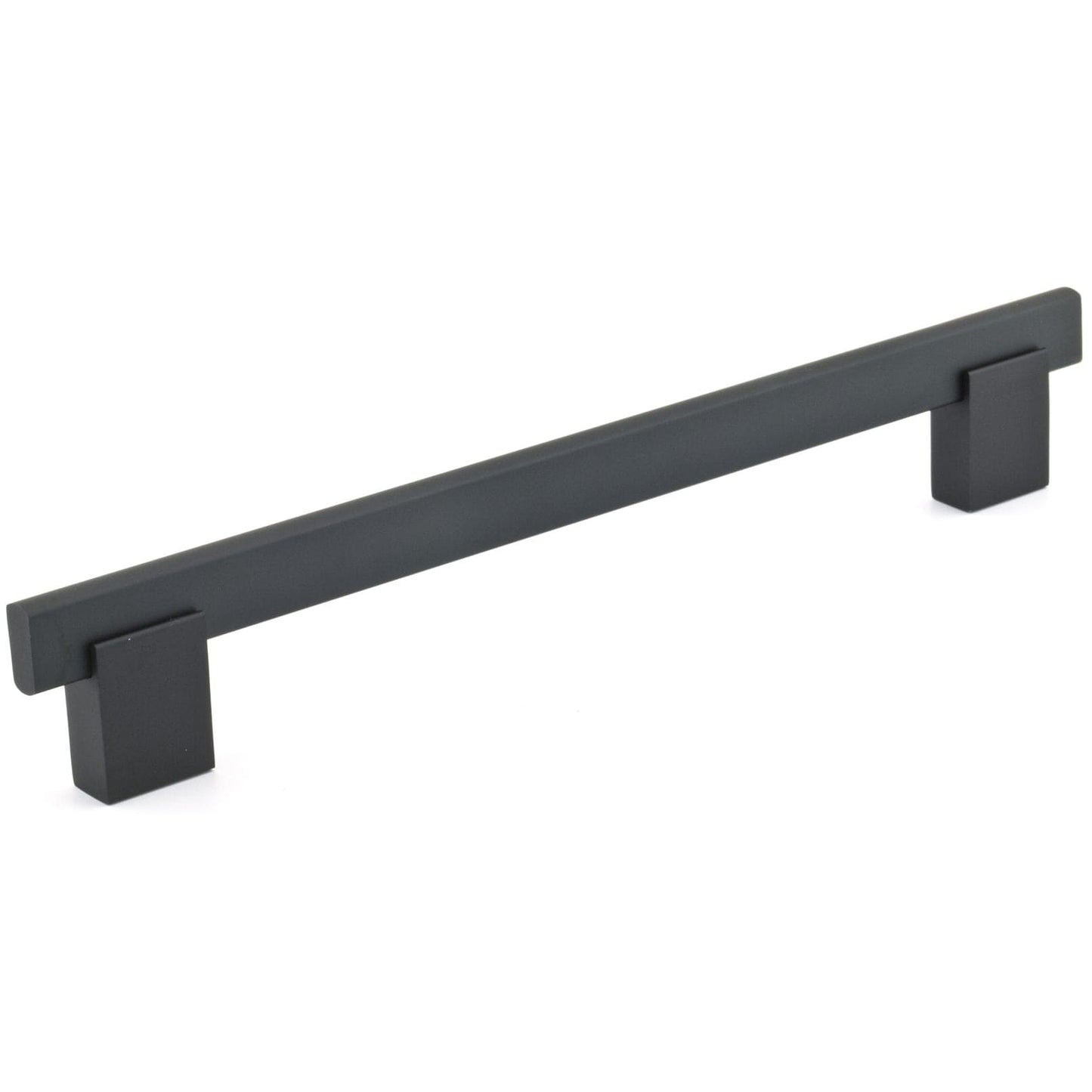Contemporary Pull, 7-9/16" Center-to-Center, Matte Black alt 0