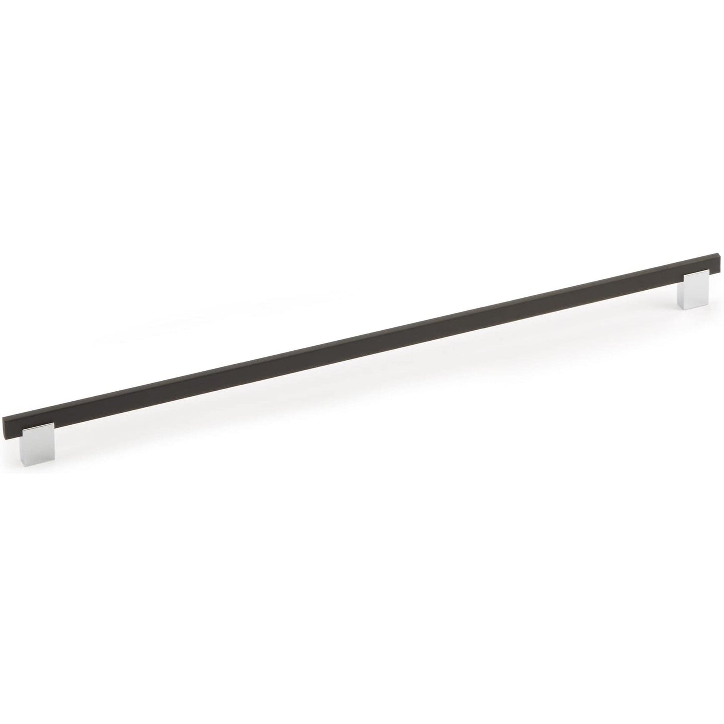 Contemporary Pull, 18-7/8" Center-to-Center, Matte Black, Chrome alt 0