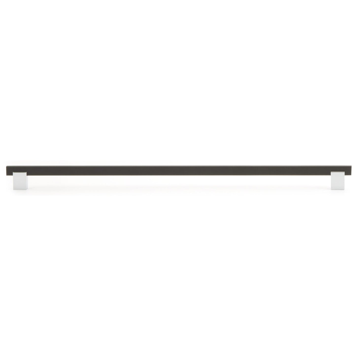 Contemporary Pull, 18-7/8" Center-to-Center, Matte Black, Chrome alt 0