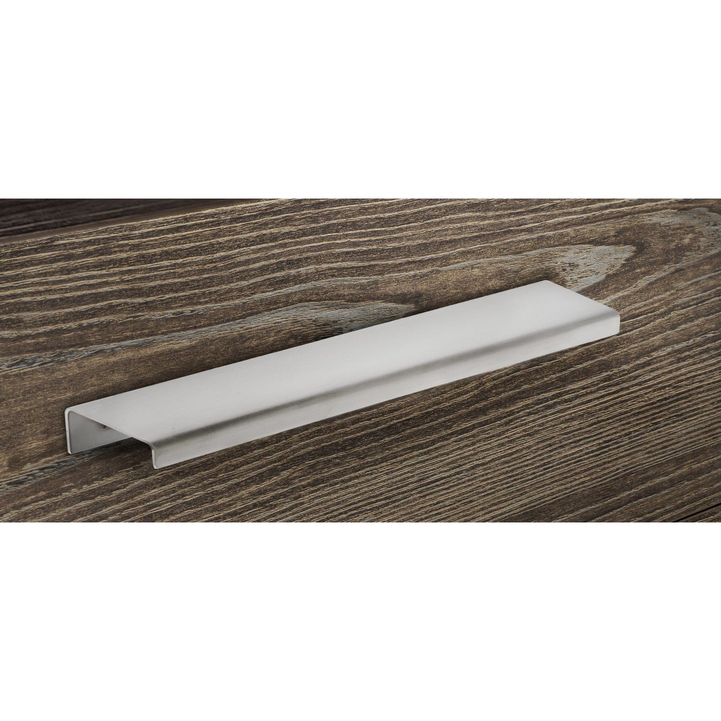 Contemporary Edge Pull, 20" Center-to-Center, Stainless Steel alt 0