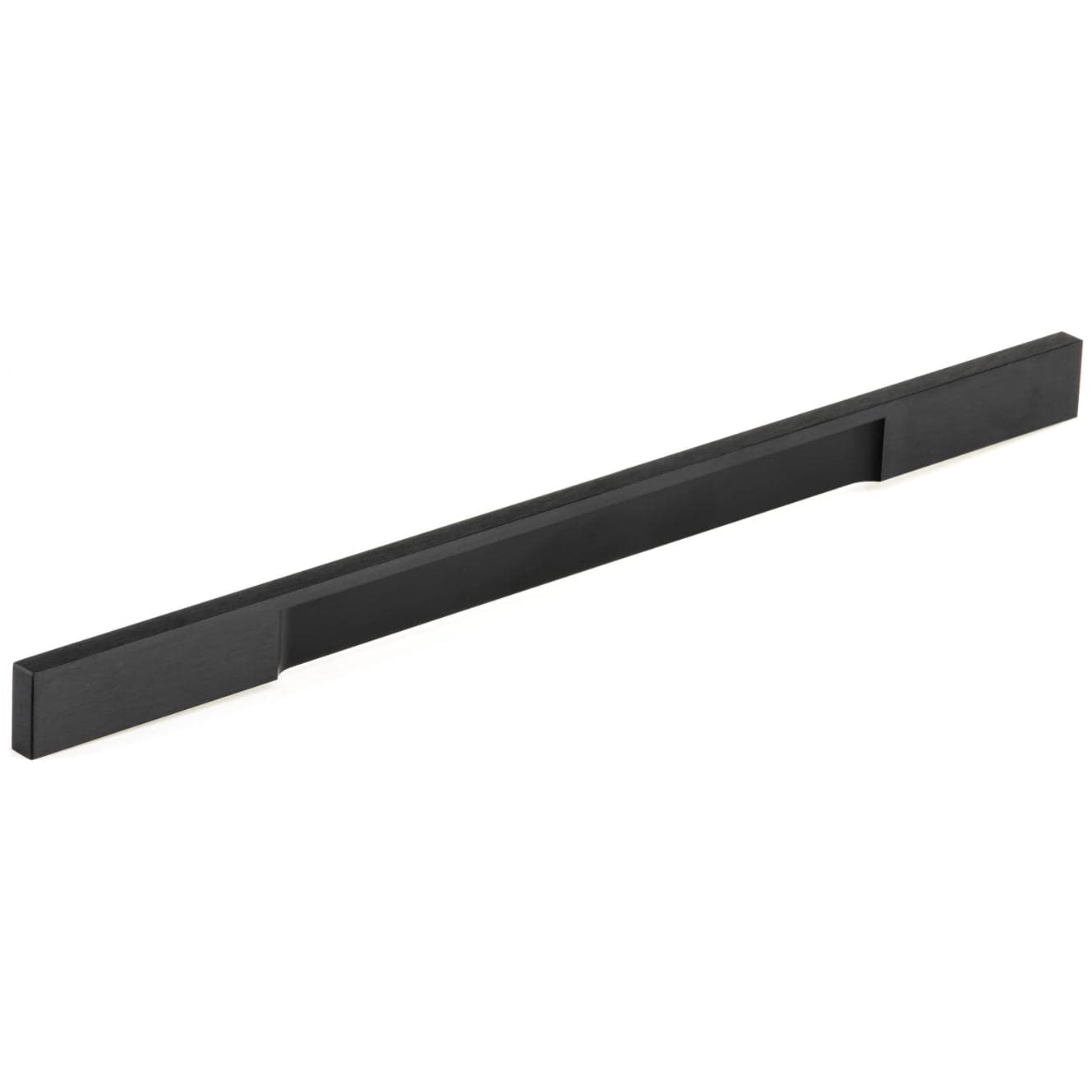 Contemporary Pull, 12-5/8" Center-to-Center, Brushed Black alt 0