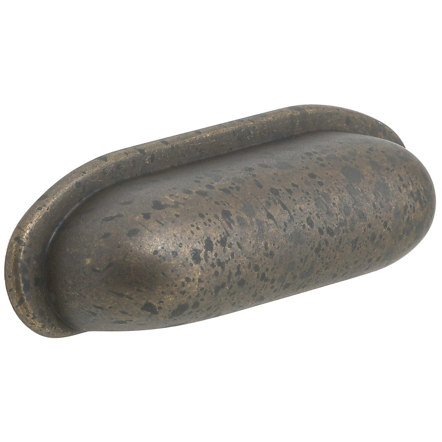 Traditional Cup Pull, 2-1/2" Center-to-Center, Spotted Bronze alt 0