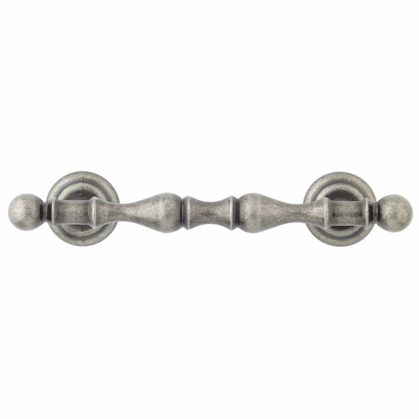 Traditional Pull, 4" Center-to-Center, Pewter alt 0