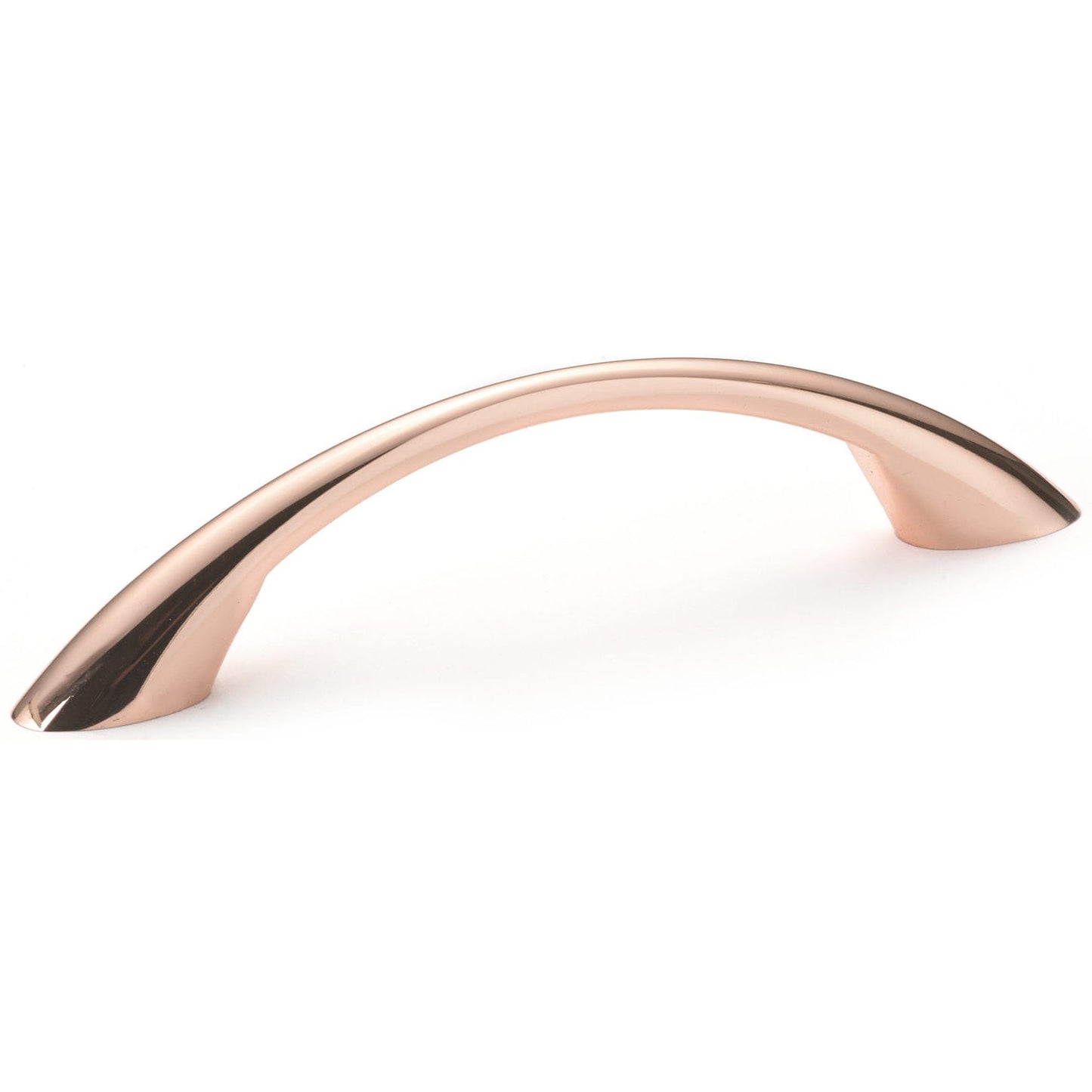 Contemporary Pull, 3-3/4" Center-to-Center, Polished Copper alt 0