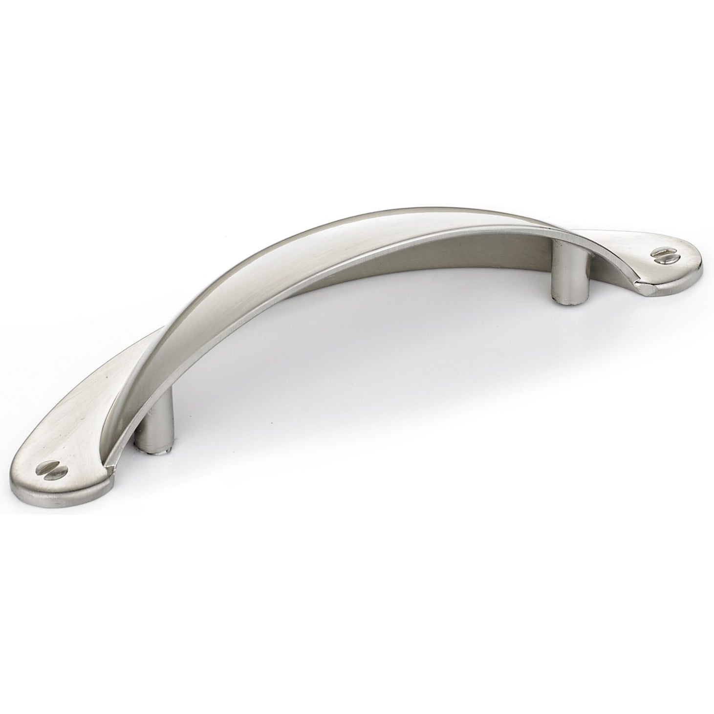 Traditional Cup Pull, 3" Center-to-Center, Brushed Nickel alt 0