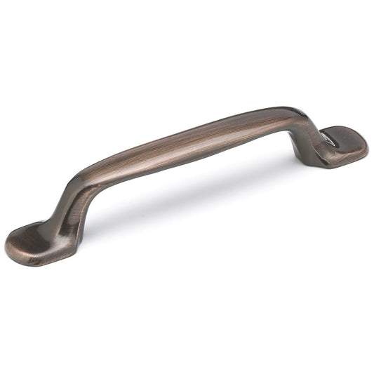 Traditional Pull, 3-3/4" Center-to-Center, Antique Copper alt 0