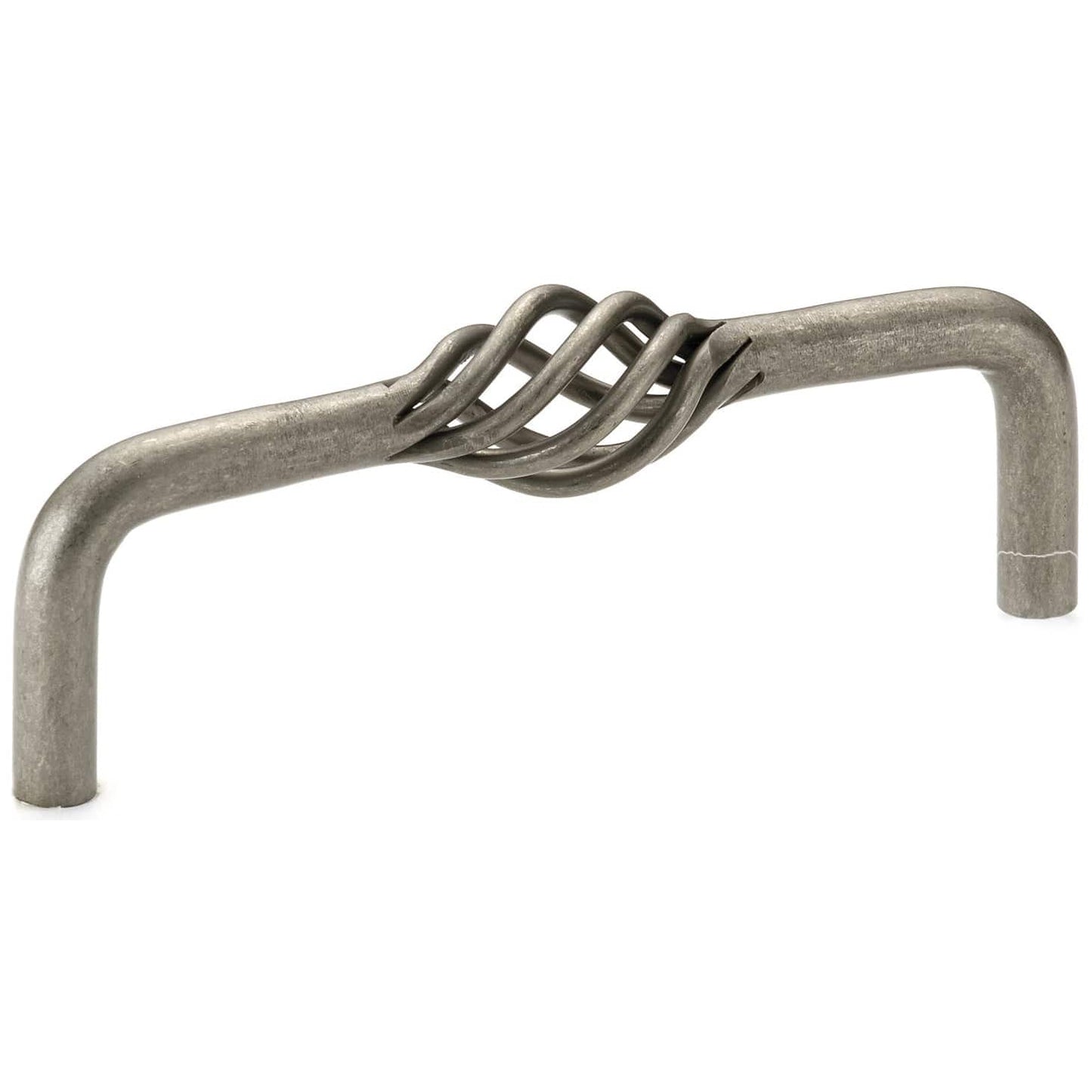 Traditional Pull, 4" Center-to-Center, Natural Iron alt 0