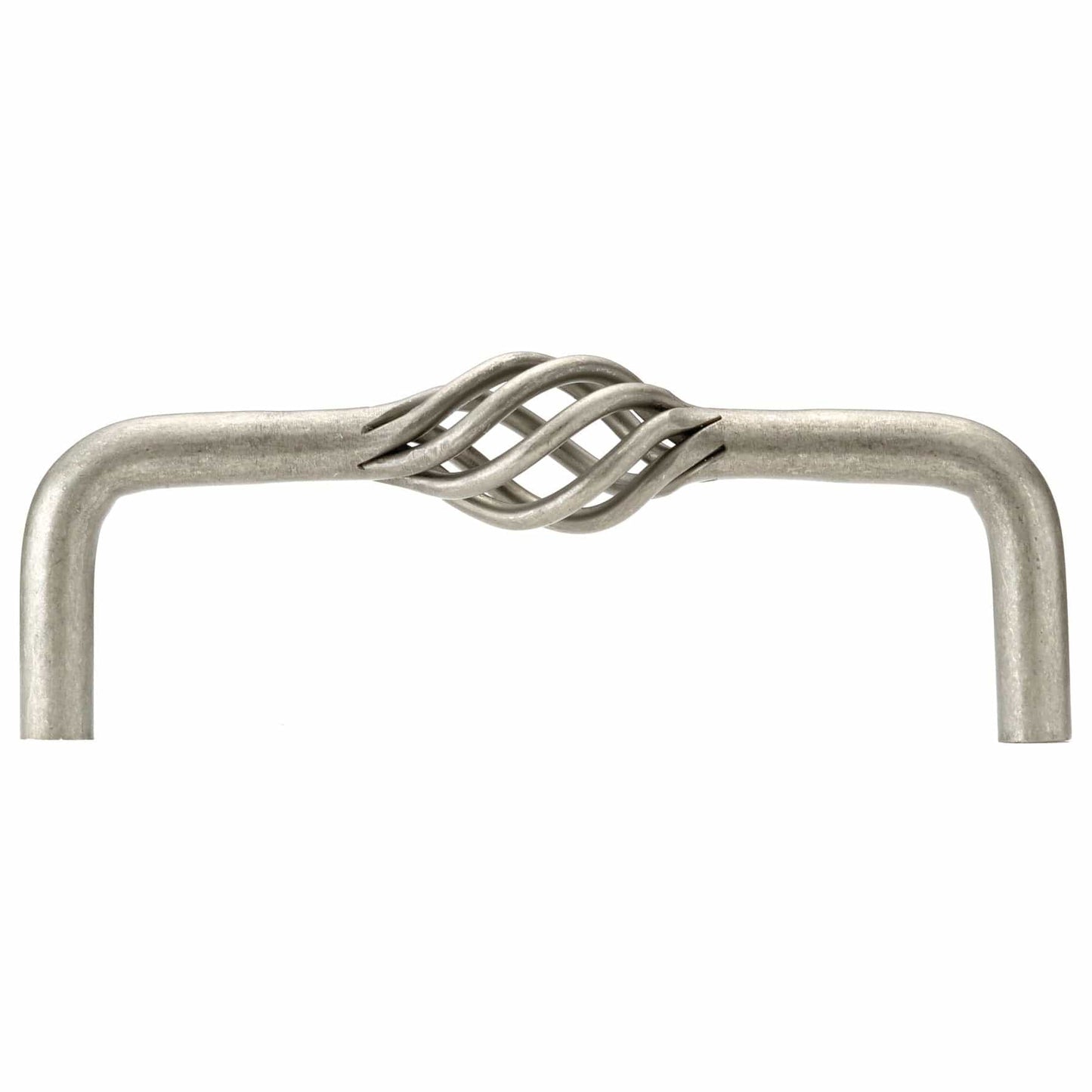 Traditional Pull, 4" Center-to-Center, Natural Iron alt 0