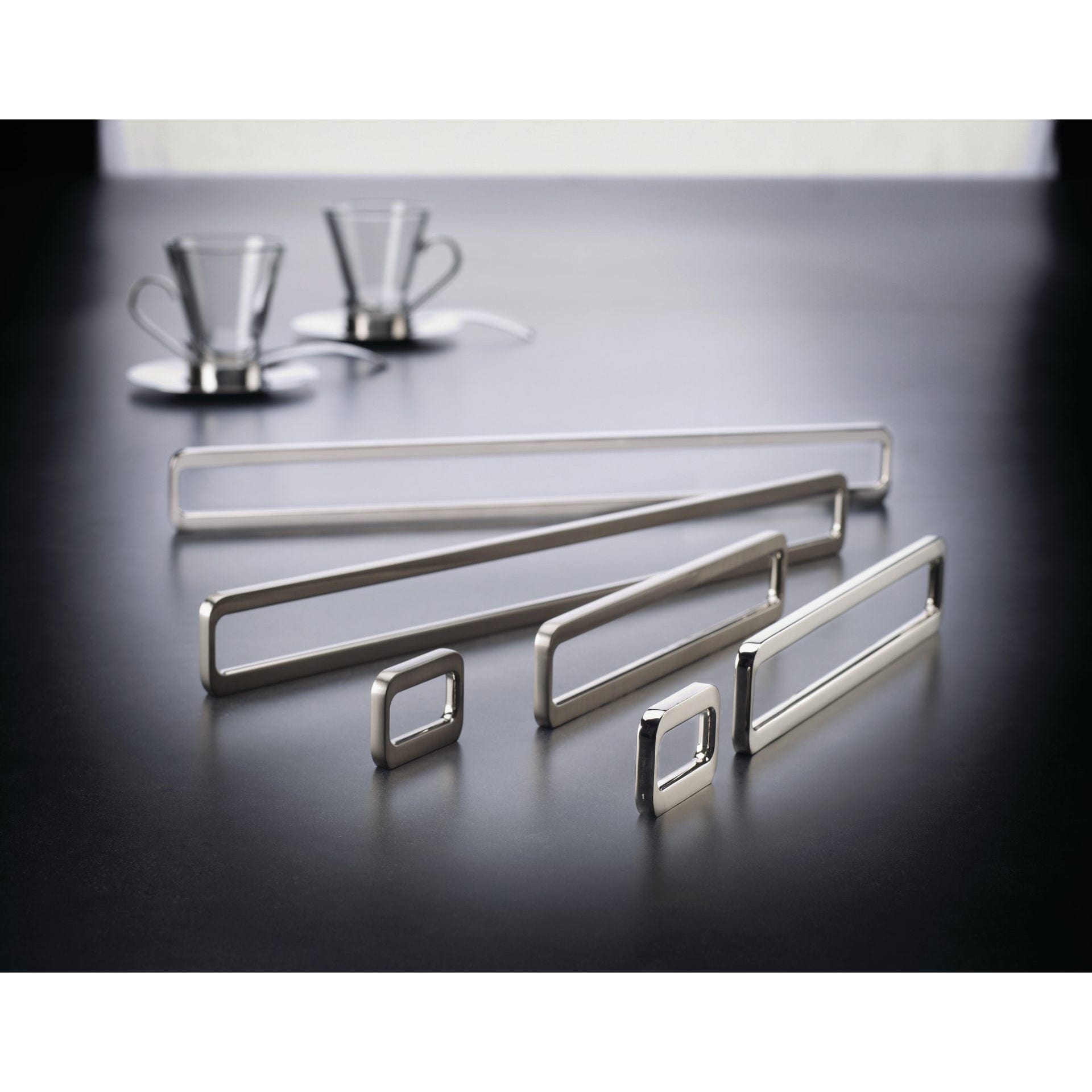 Contemporary Pull, 3-3/4" to 6-5/16" Center-to-Center, Brushed Nickel alt 0