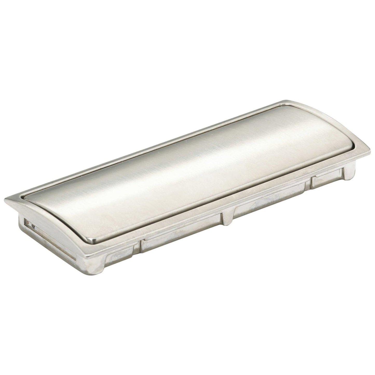 Contemporary Recessed Pull, 2-1/2" Center-to-Center, Brushed Nickel alt 0