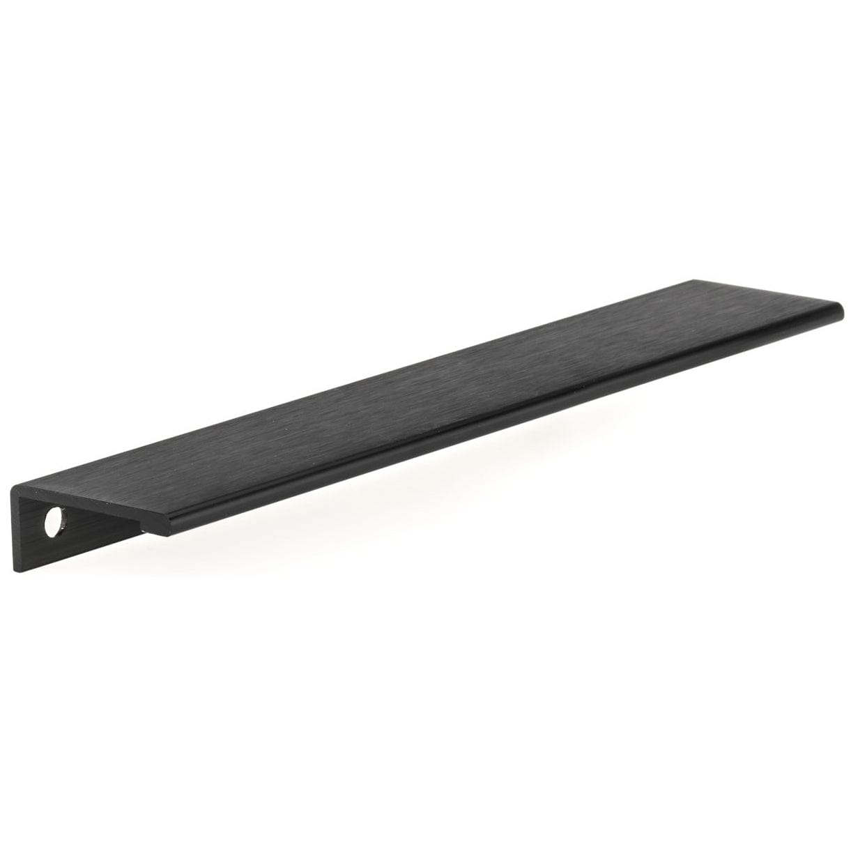 Contemporary Edge Pull, 7-9/16" Center-to-Center, Brushed Black alt 0
