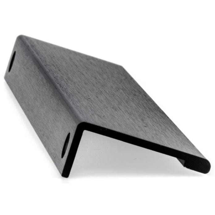 Contemporary Edge Pull, 7-9/16" Center-to-Center, Brushed Black alt 0