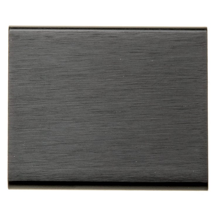 Contemporary Edge Pull, 1-5/16" Center-to-Center, Brushed Black alt 0