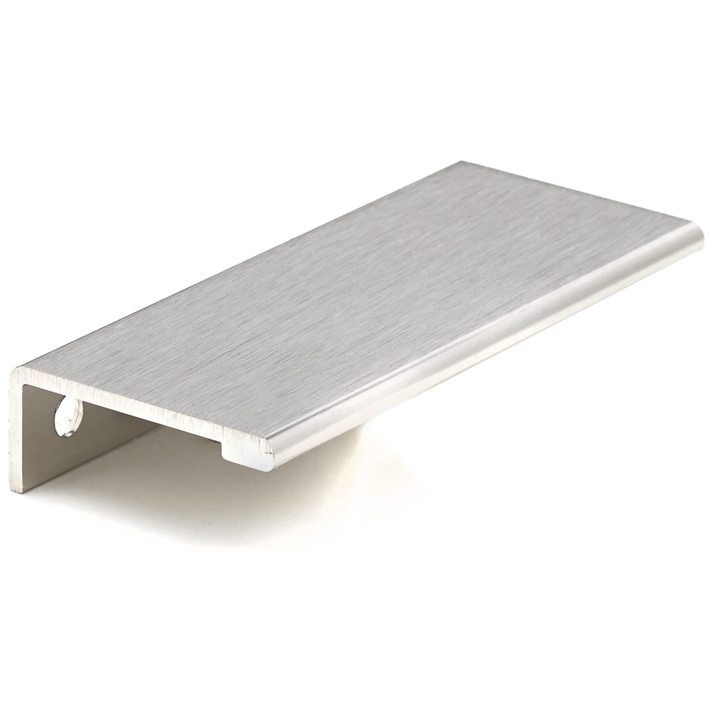 Contemporary Edge Pull, 3-1/8" Center-to-Center, Stainless Steel alt 0