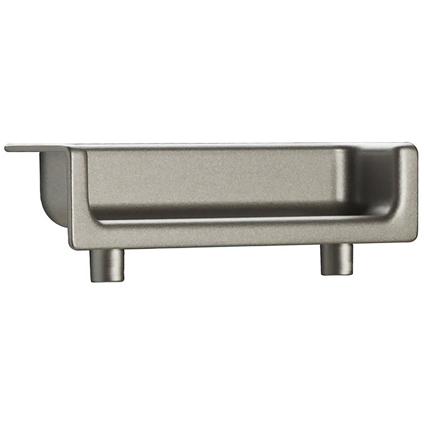 Contemporary Recessed Pull, 2-1/2" Center-to-Center, Matte Nickel alt 0