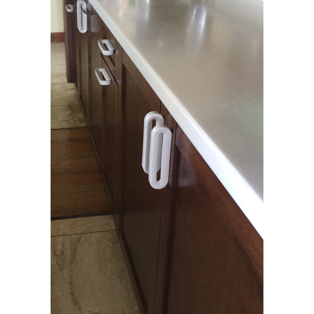 Contemporary Pull, 3-3/4" Center-to-Center, White alt 0