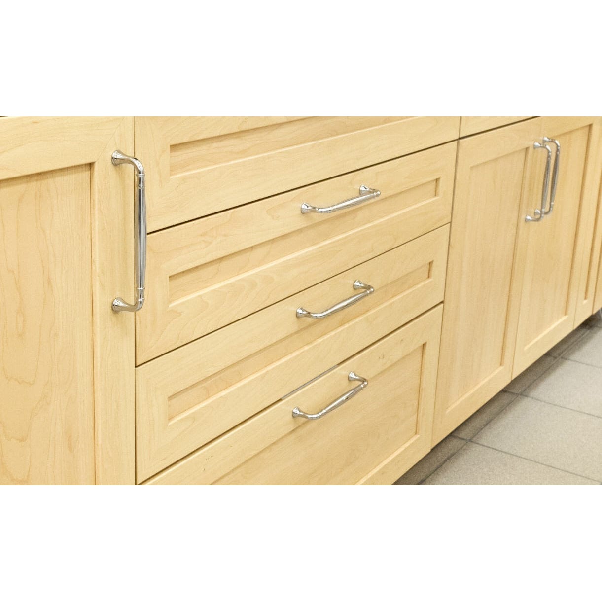 Traditional Pull, 3" Center-to-Center, Brushed Nickel alt 0