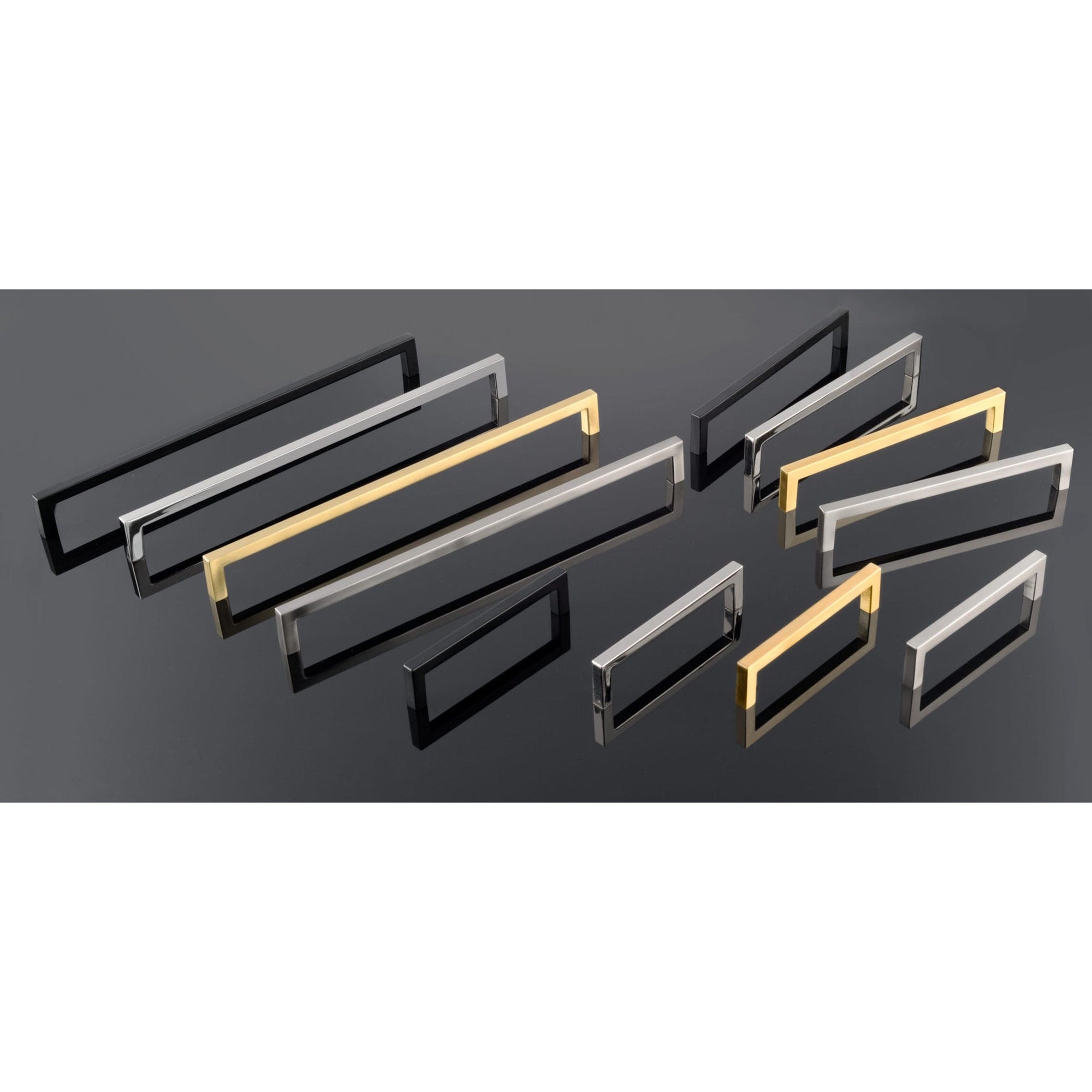 Contemporary Pull, 7-9/16" Center-to-Center, Satin Brass alt 0