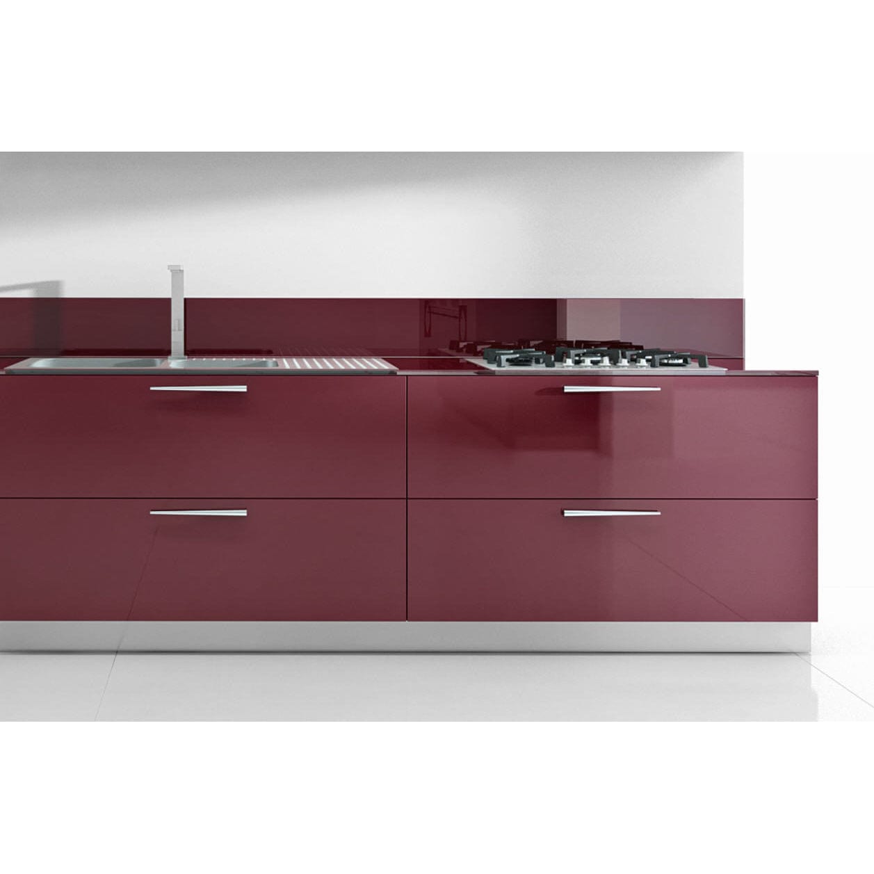 Contemporary Pull, 2-1/2" Center-to-Center, Graphite alt 0