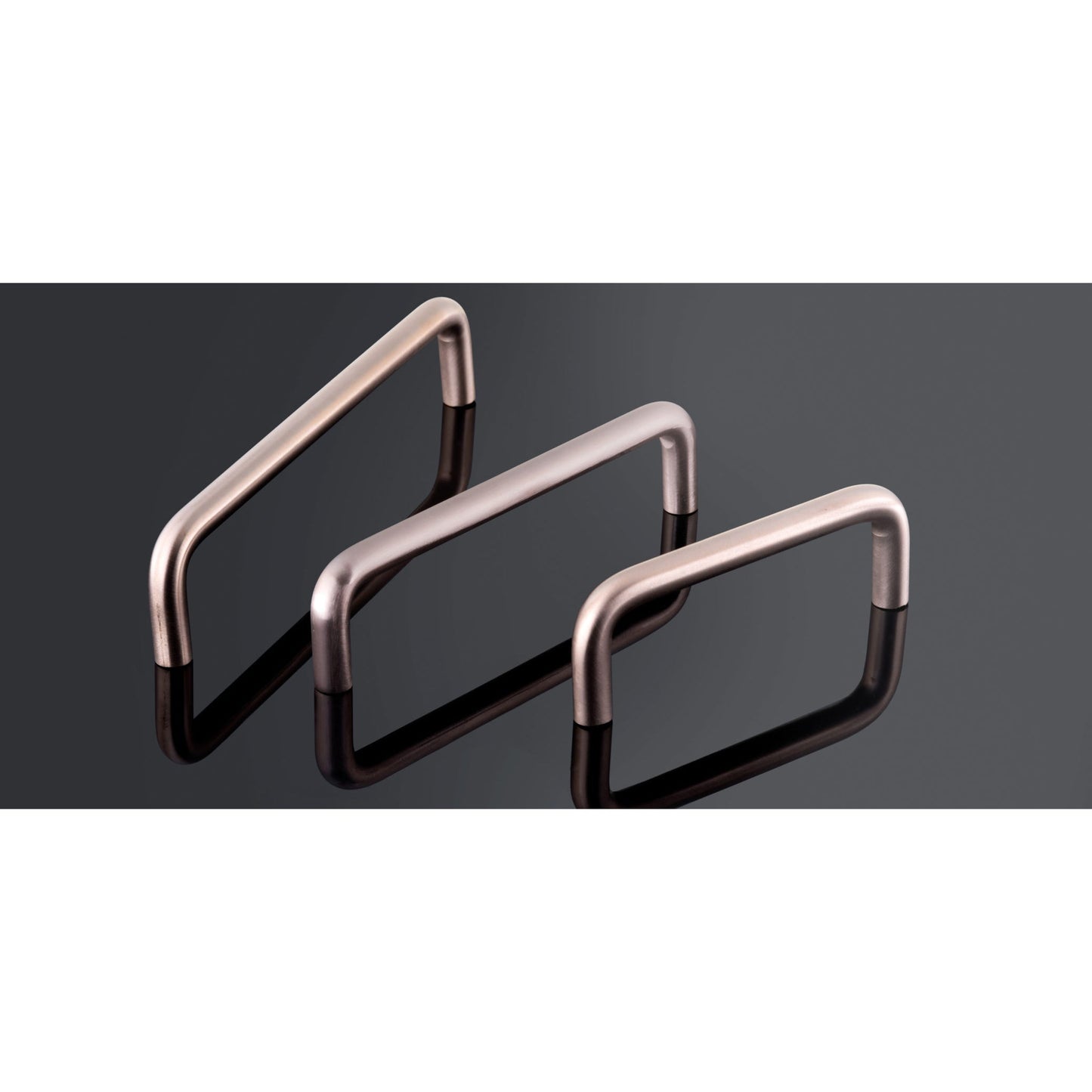 Contemporary Pull, 5-1/16" Center-to-Center, Brushed Nickel, Antimicrobial alt 0