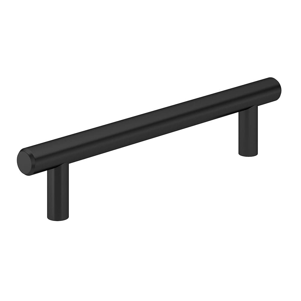 Contemporary Pull, 5-1/16" Center-to-Center, Matte Black
