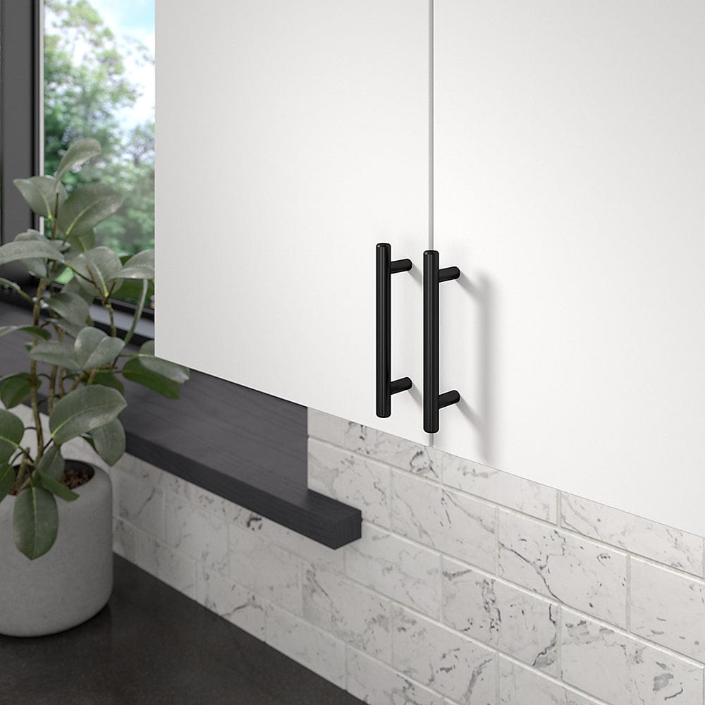 Contemporary Pull, 3-3/4" Center-to-Center, Matte Black
