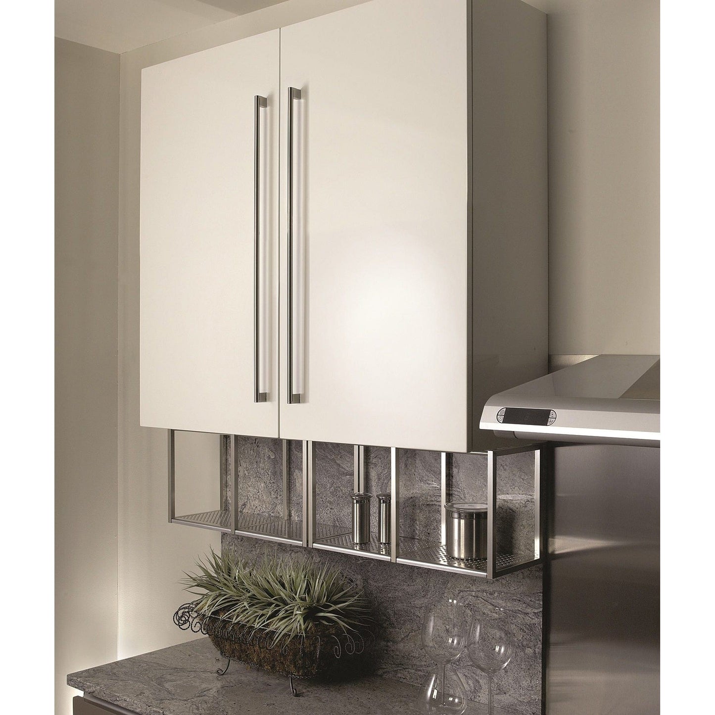 Contemporary Pull, 23-5/8" Center-to-Center, Brushed Nickel alt 0