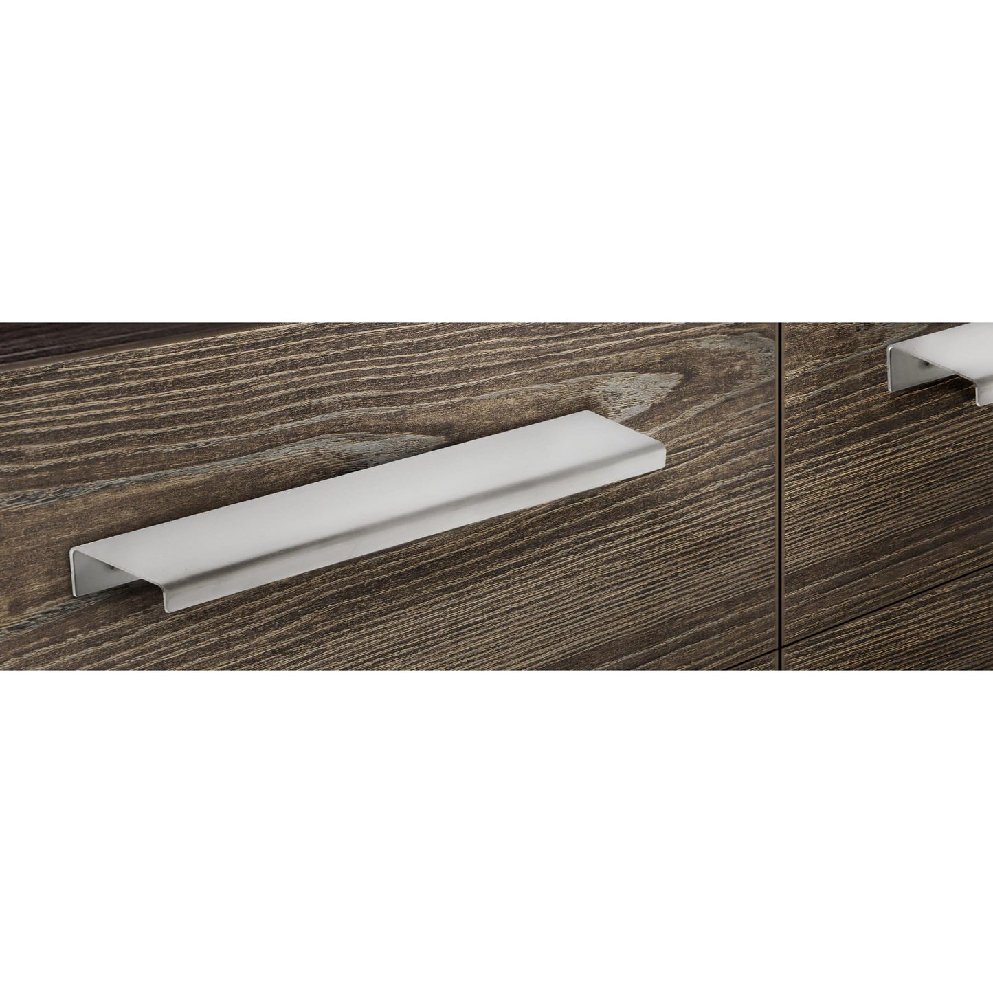 Contemporary Edge Pull, 11" Center-to-Center, Stainless Steel alt 0