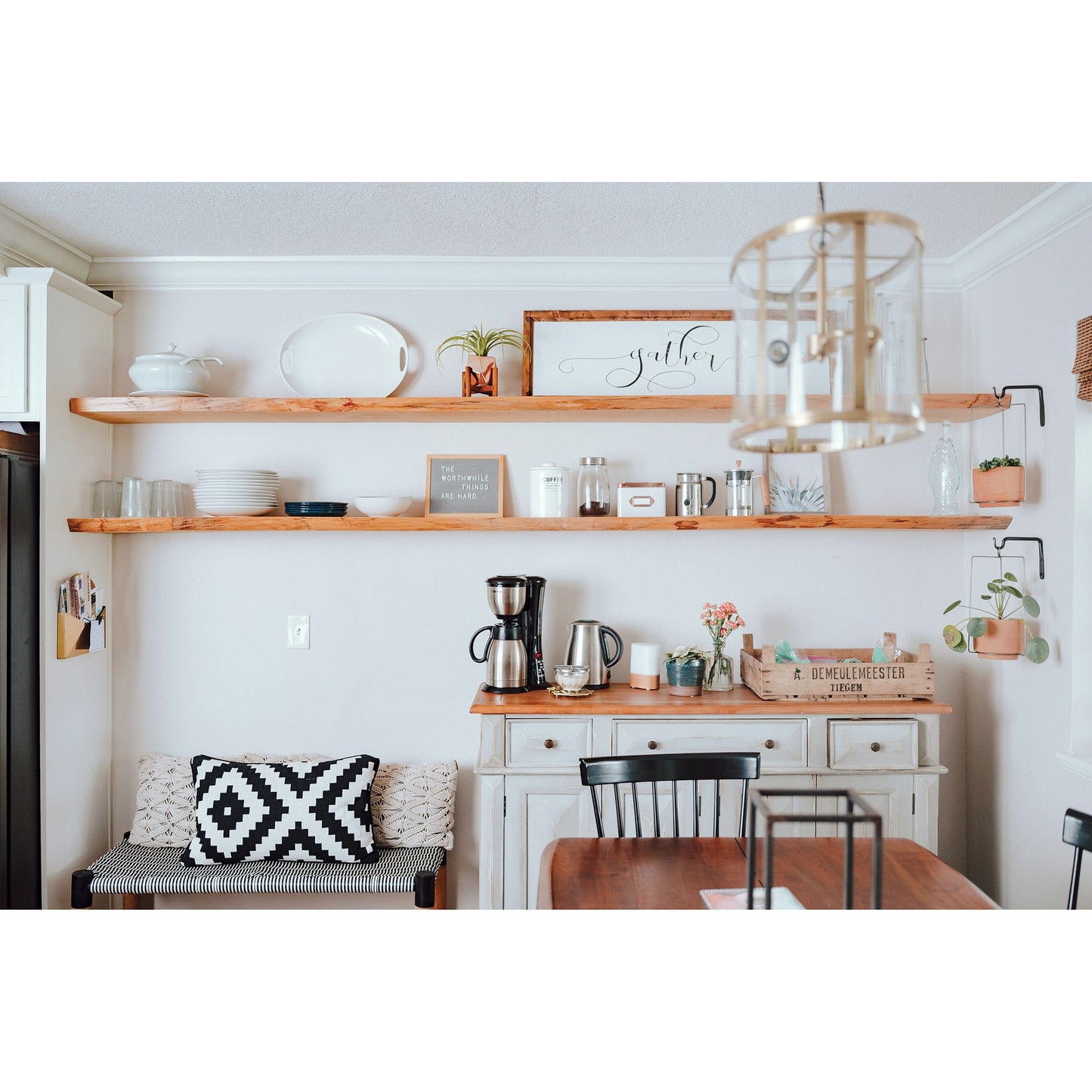 Floating Shelf Bracket - 34" Long alt 0