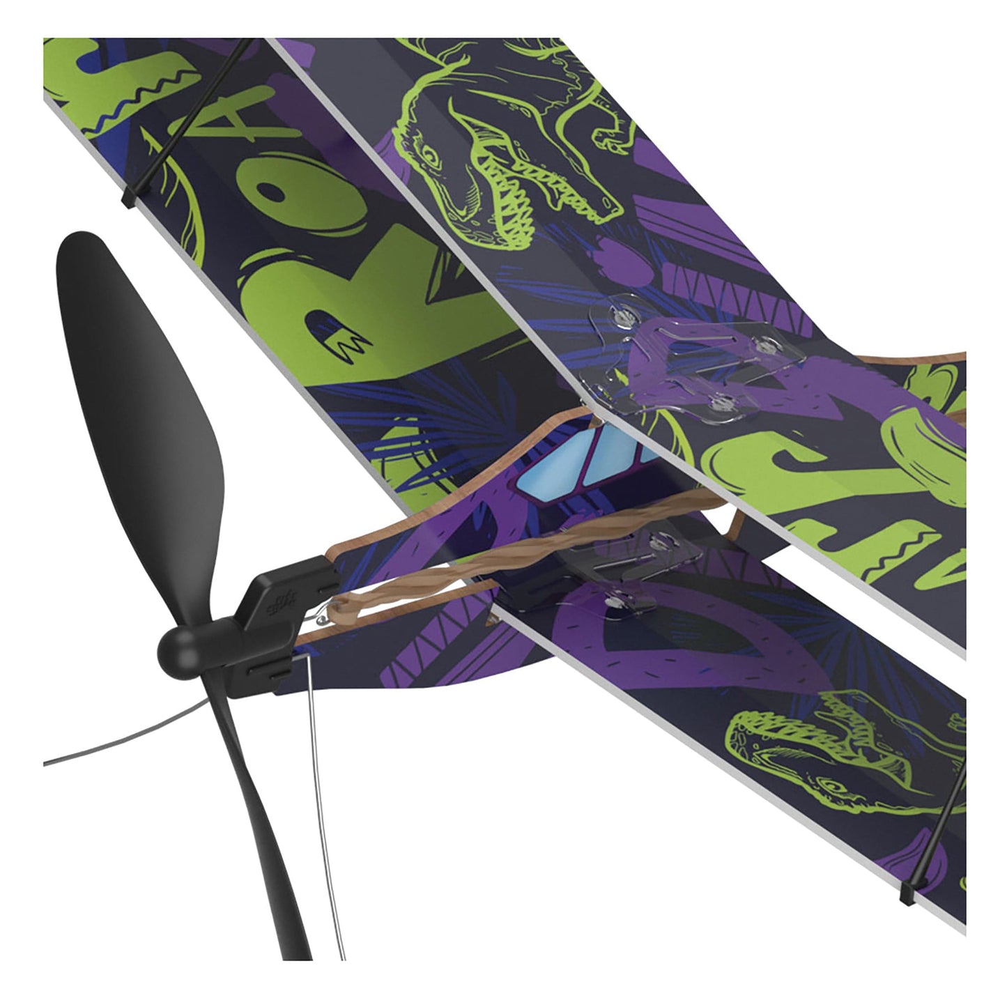 Rubberband Aeroplane Science - Biplane                  alt 1