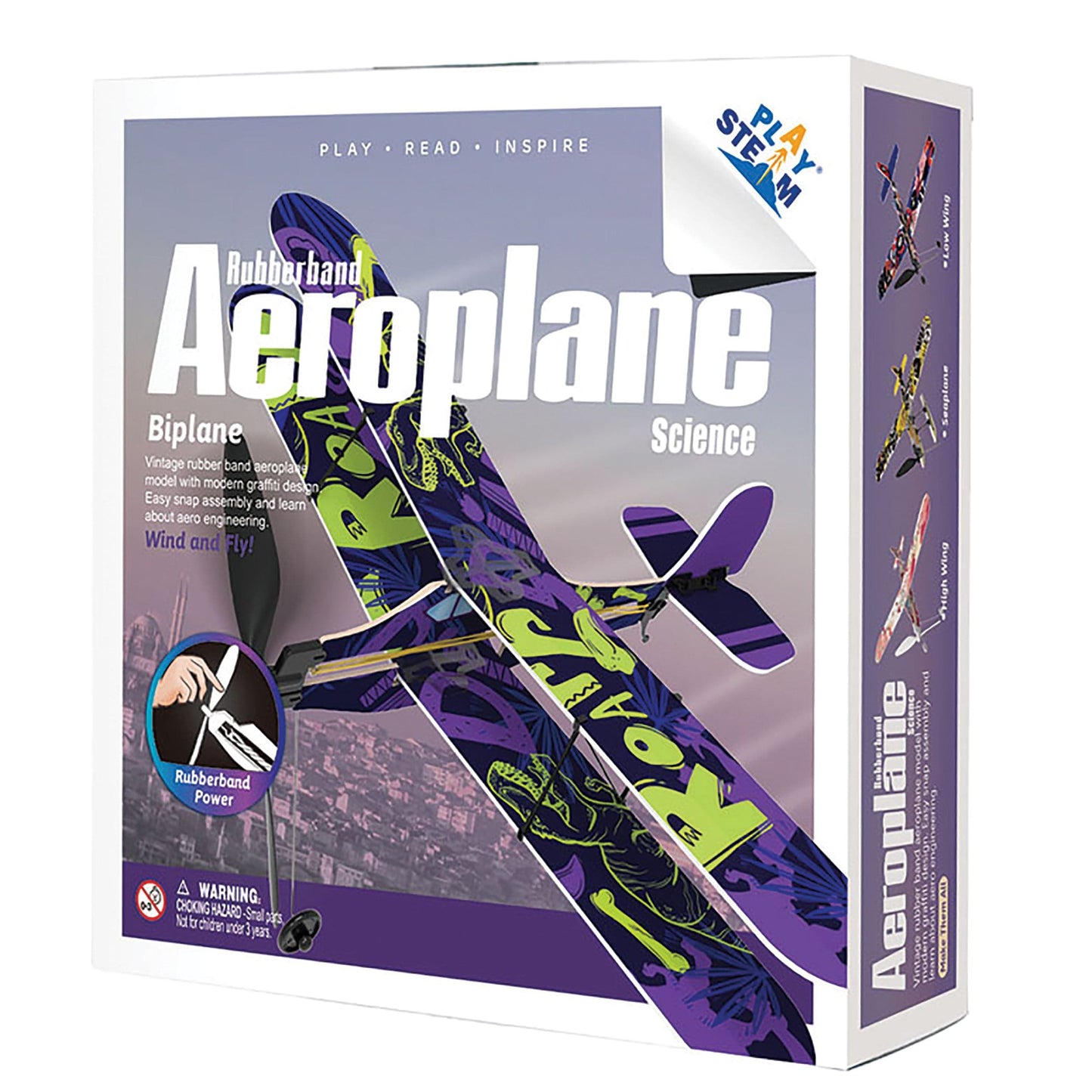 Rubberband Aeroplane Science - Biplane                  alt 2