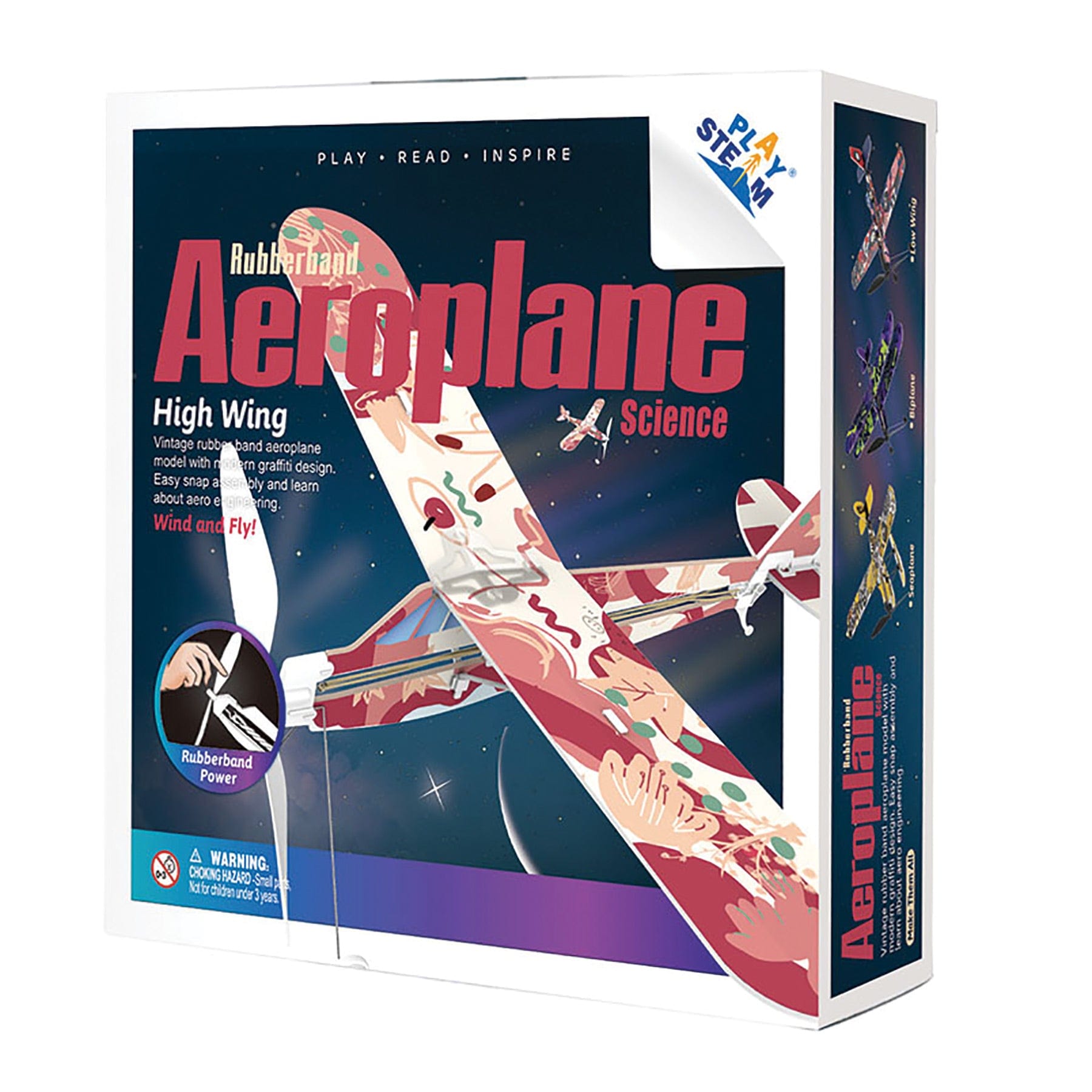 Rubberband Aeroplane Science - High Wing            alt 2