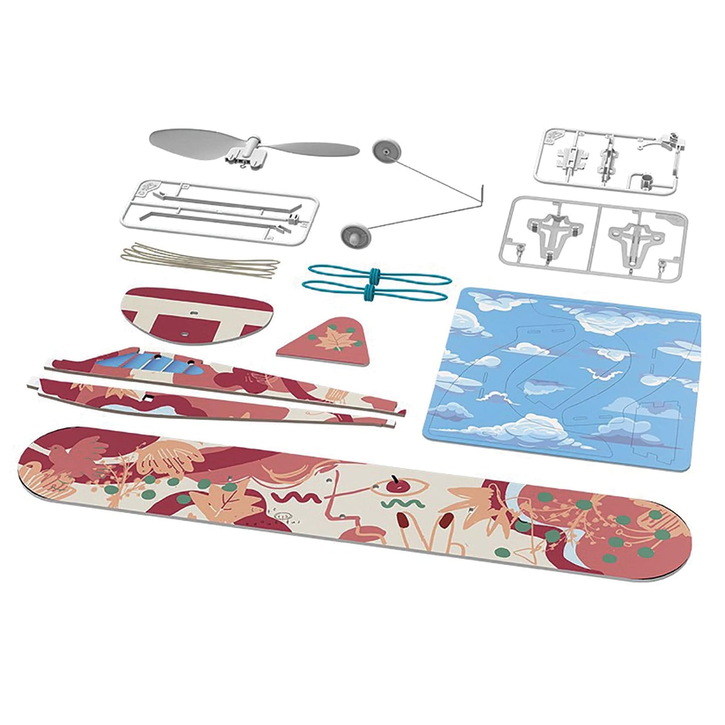 Rubberband Aeroplane Science - High Wing            alt 3