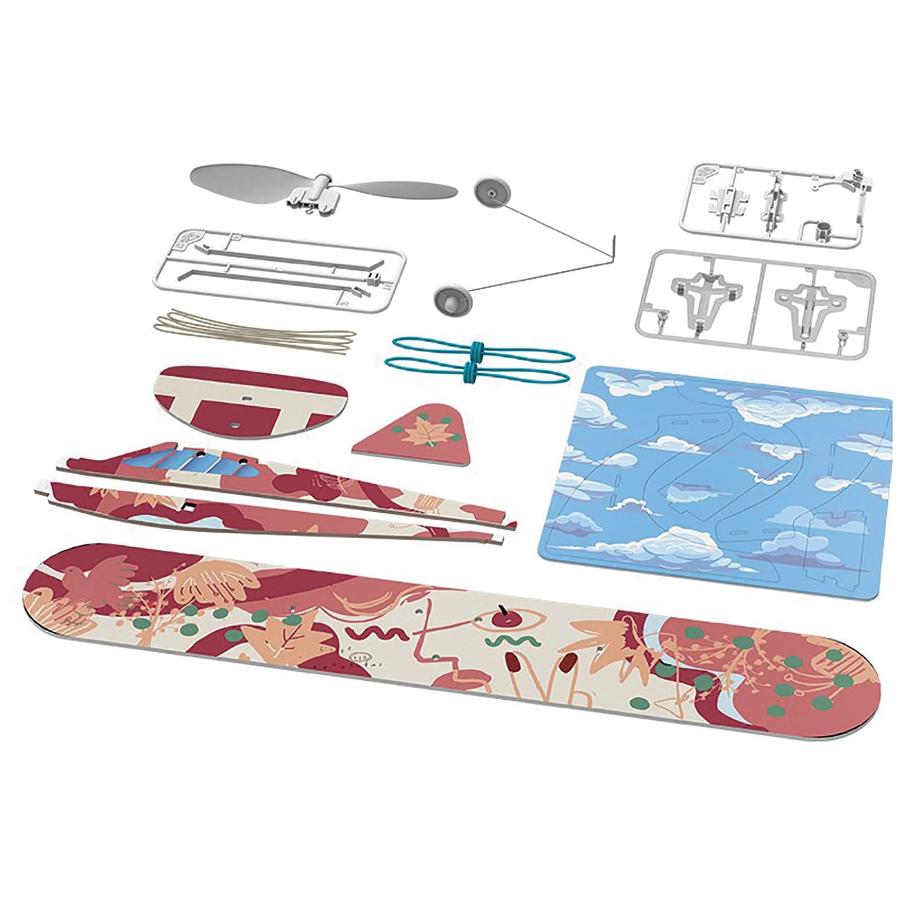 Rubberband Aeroplane Science - High Wing            alt 3