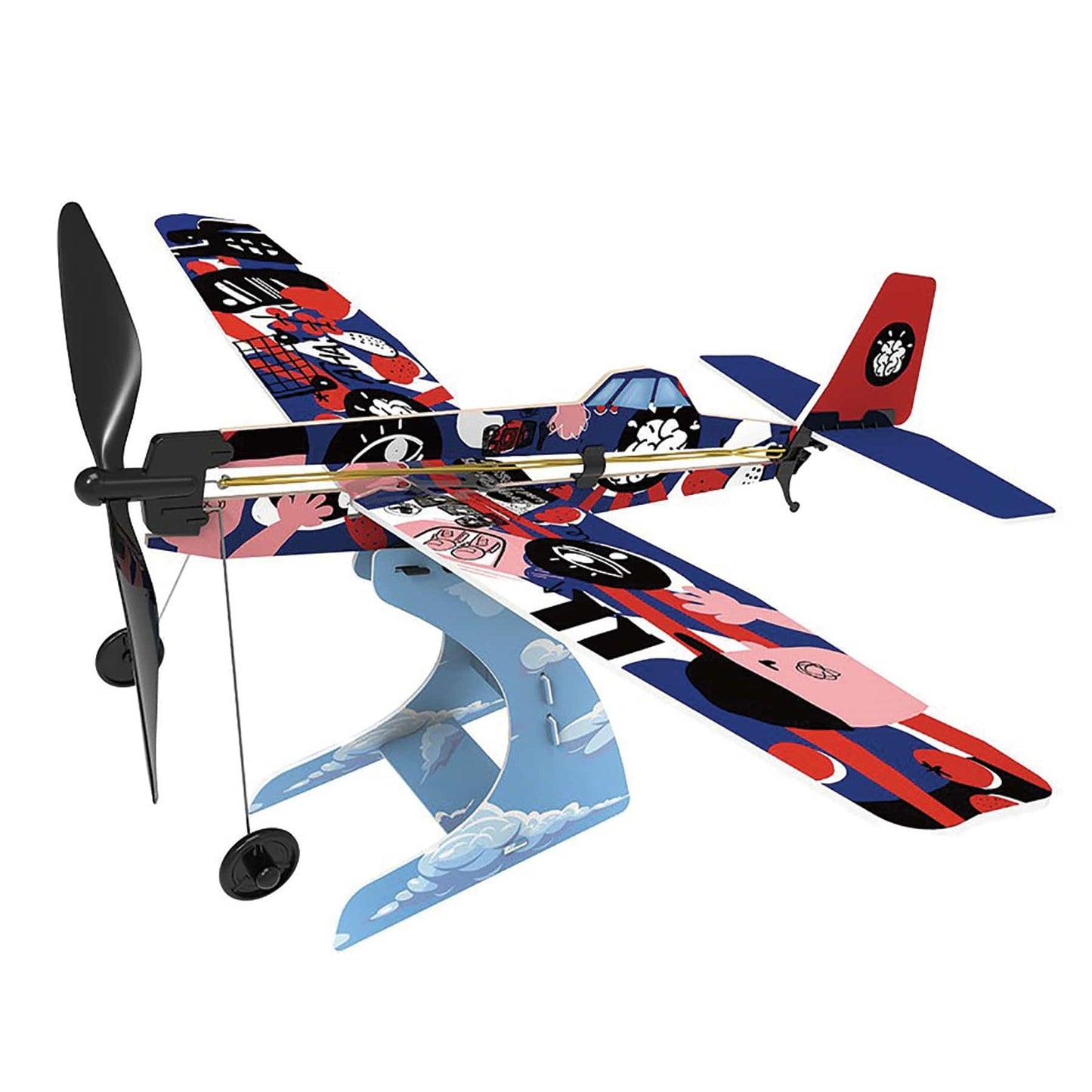 Rubberband Aeroplane Science - Low Wing             alt 0