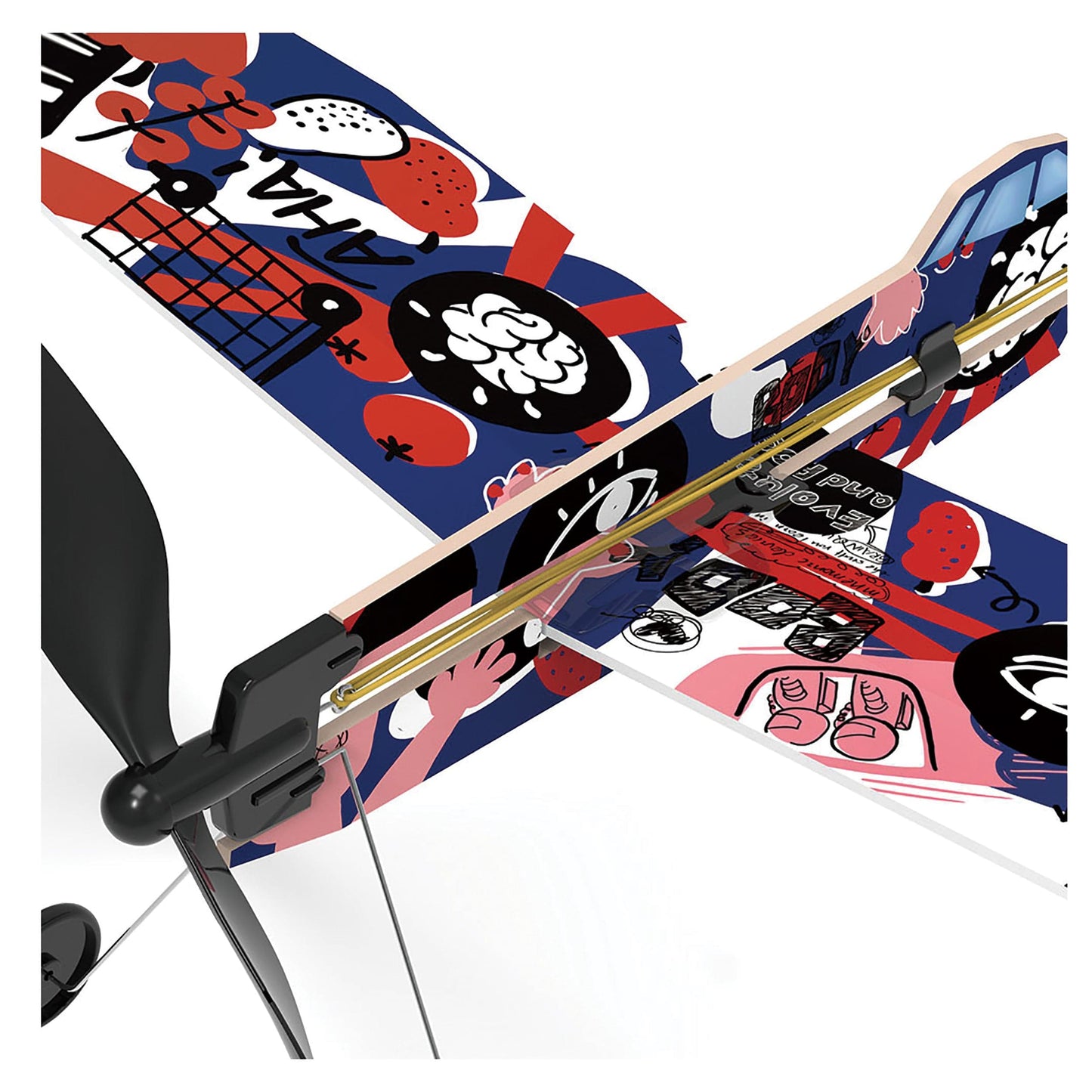 Rubberband Aeroplane Science - Low Wing             alt 1