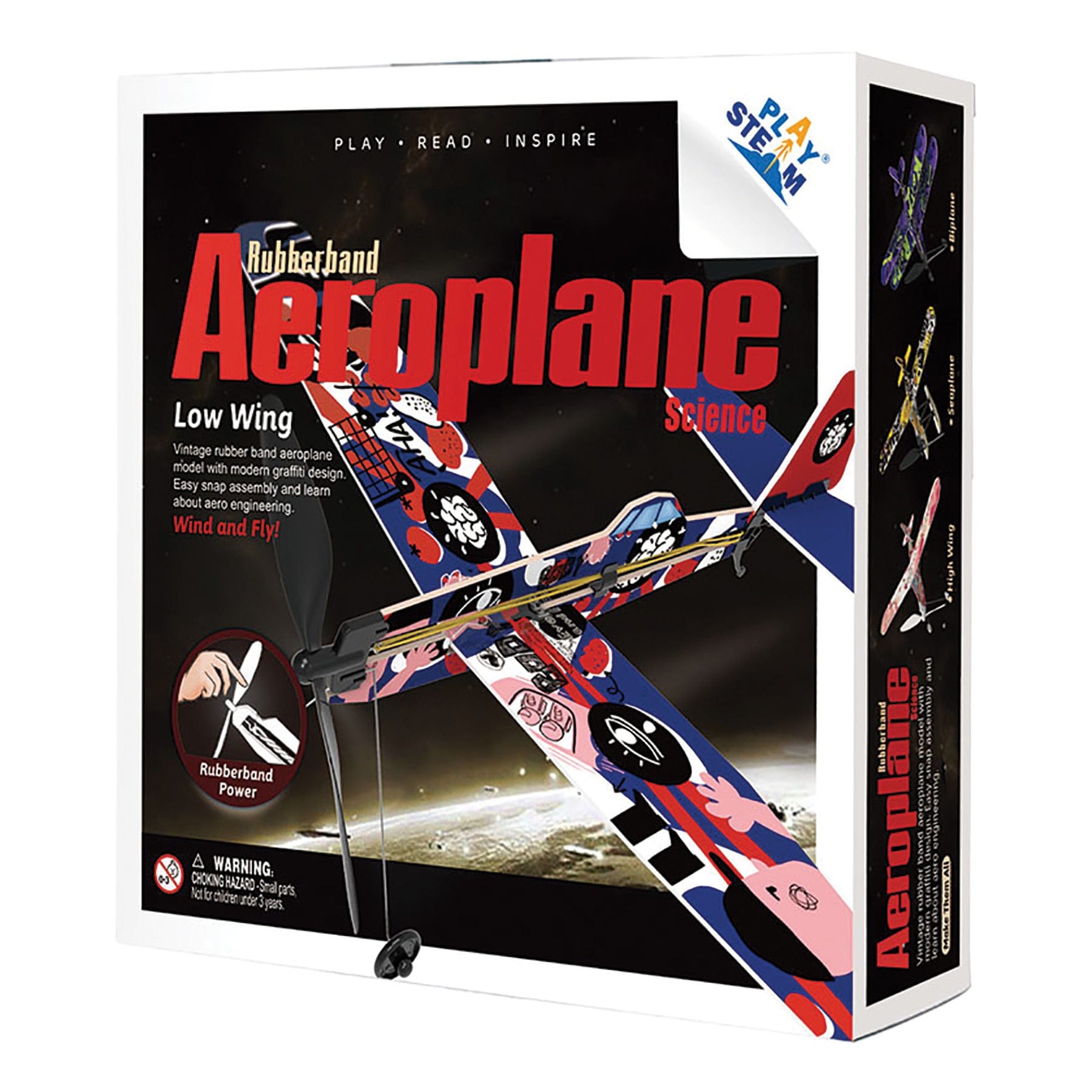 Rubberband Aeroplane Science - Low Wing             alt 2