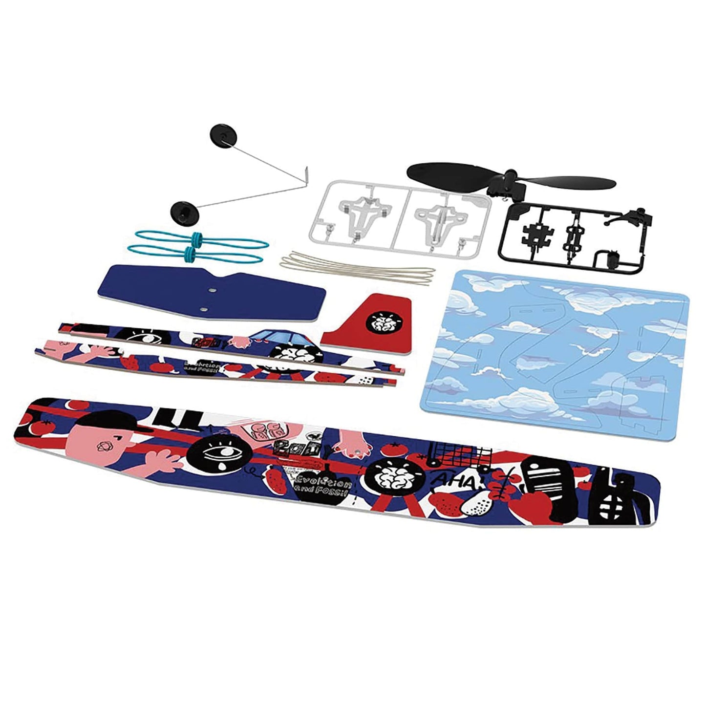 Rubberband Aeroplane Science - Low Wing             alt 3