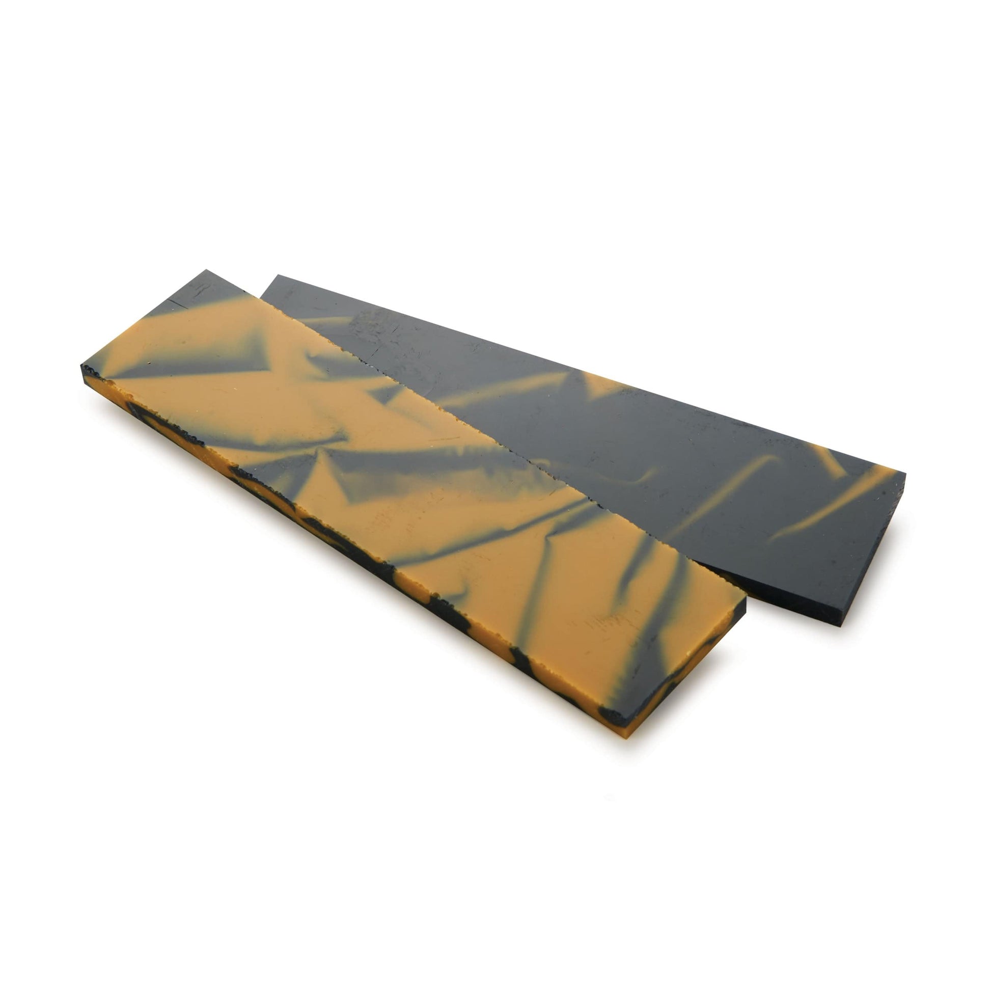 Acrylic Knife Scales - 15/64" x 1-1/2" x 6" - Black & Gold - Pair alt 0