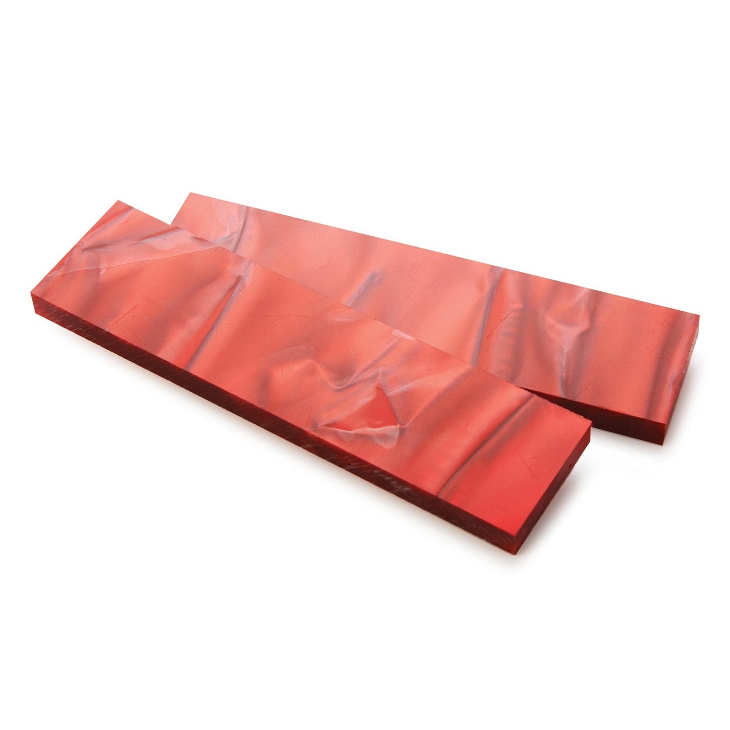 Acrylic Knife Scale 6mmx40mmx153mm Red Rage alt 0