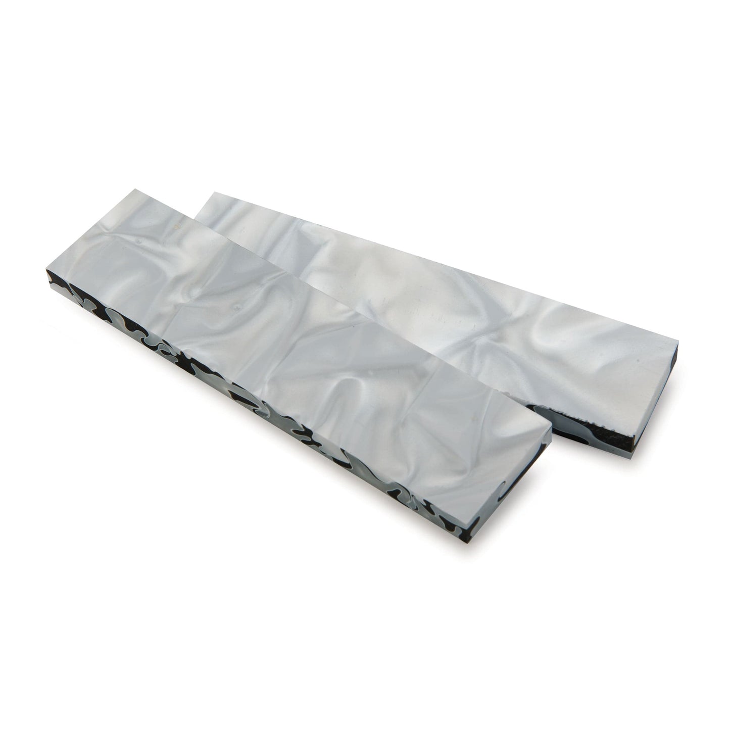 Acrylic Knife Scale 10mmx40mmx153mm Black & White alt 0